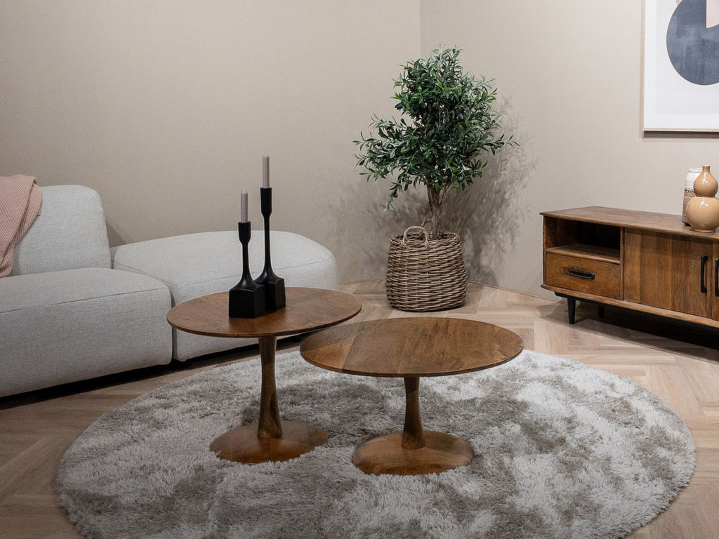 Couchtisch Vivian Ø60cm - Braun-Couchtische-Livingfurn-le canapé