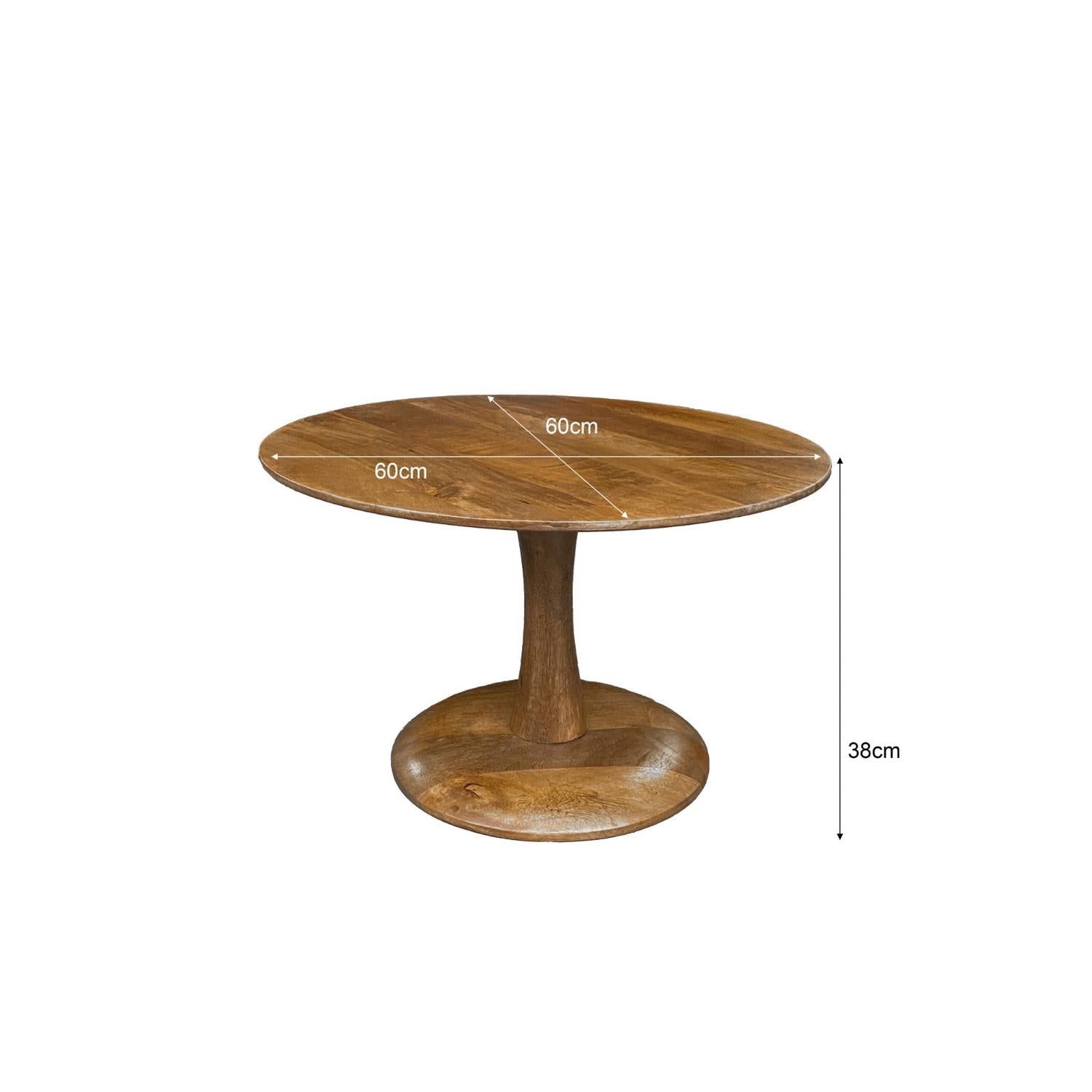 Couchtisch Vivian Ø60cm - Braun-Couchtische-Livingfurn-le canapé