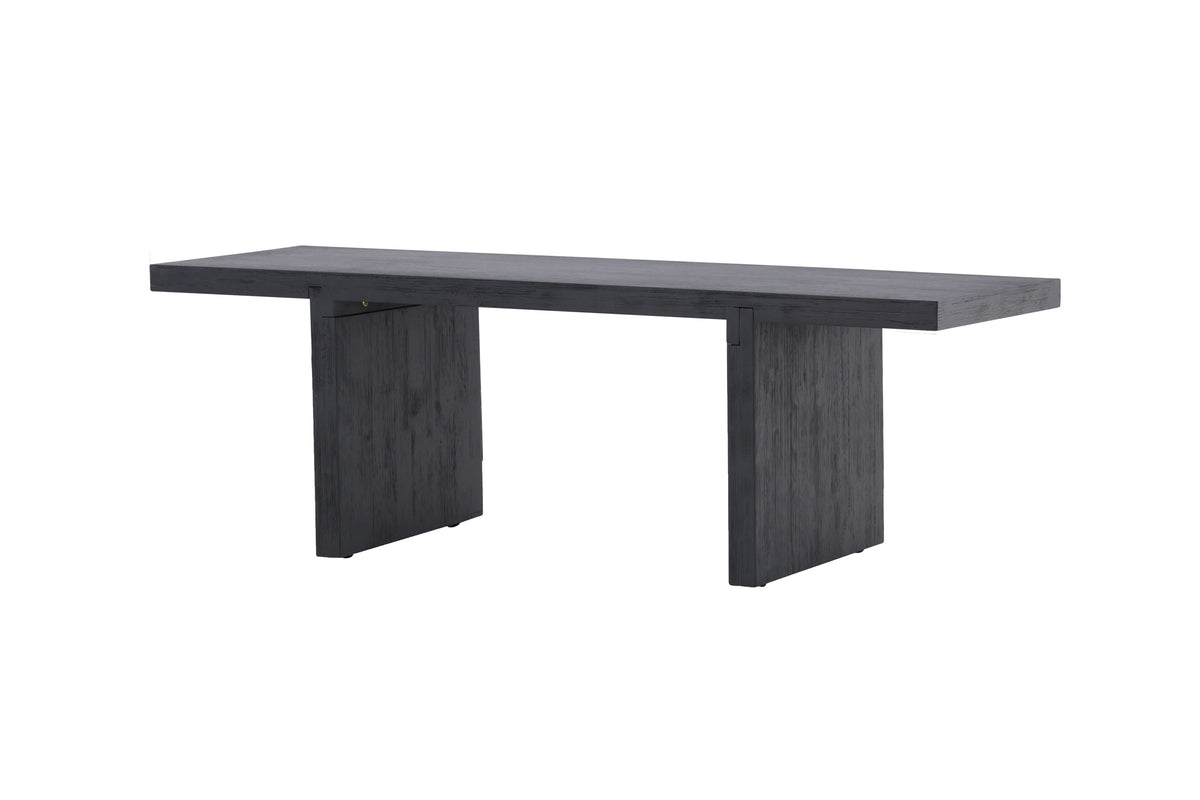 Couchtisch Yakunik 120cm aus Massivholz - Schwarz-Couchtische-Venture Home-le canapé