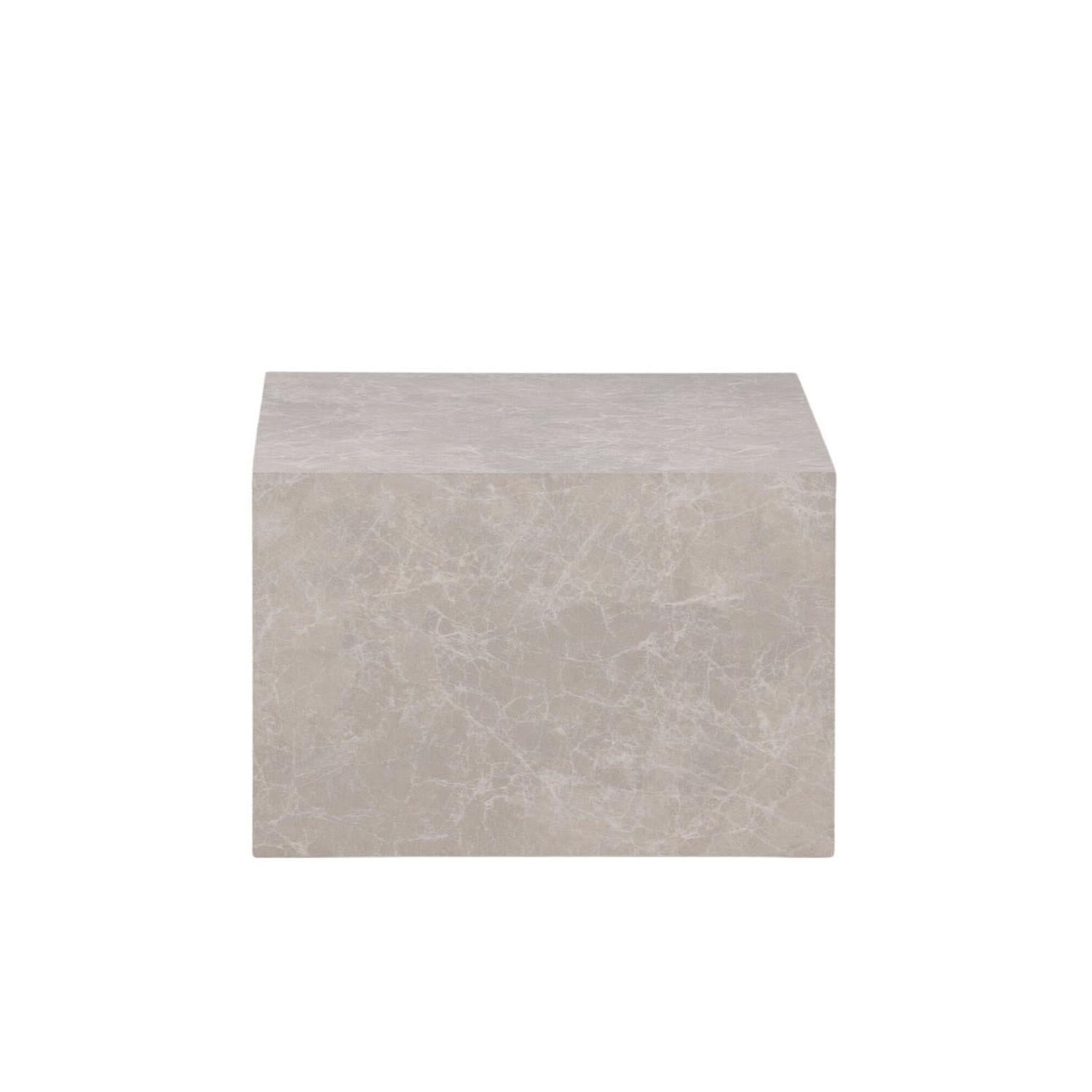 Couchtisch York 80*60cm in Marmoroptik - Beige-Couchtische-Venture Home-le canapé