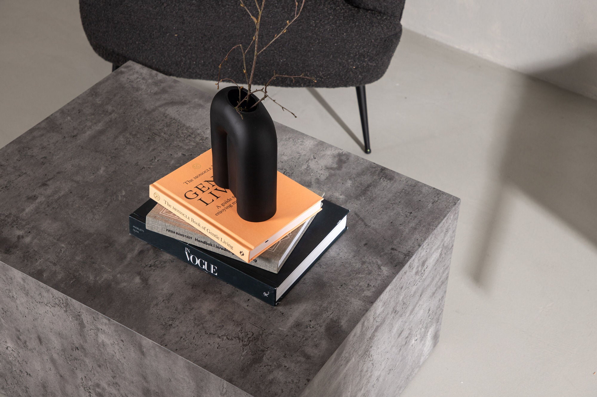 Couchtisch York 80*60cm in Marmoroptik - Grau-Couchtisch-Venture Home-le canapé