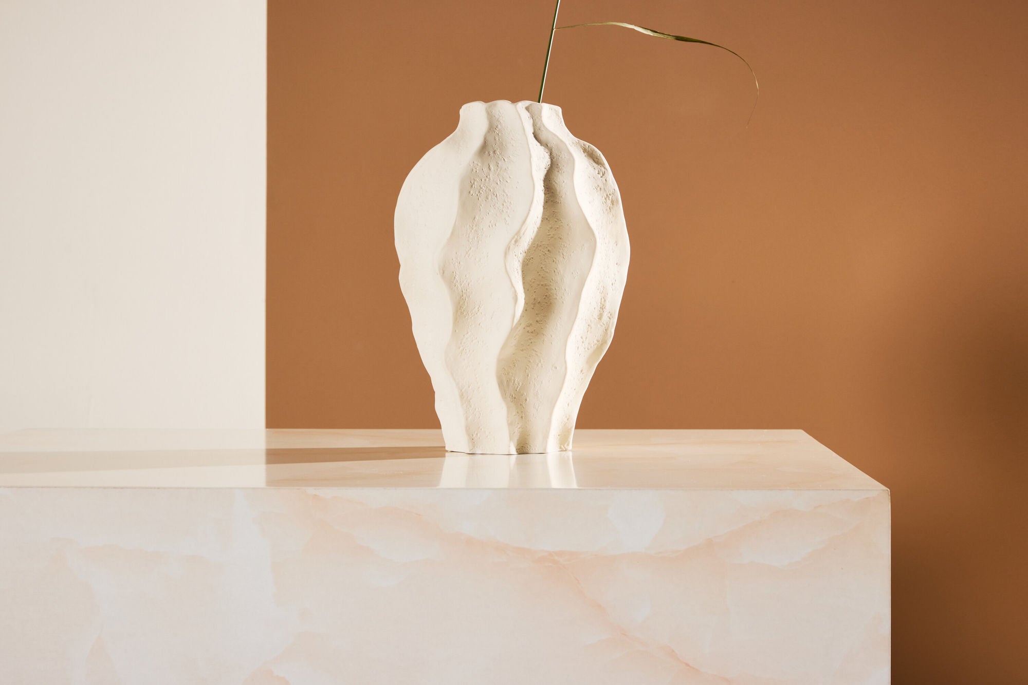 Couchtisch York 80*60cm in Marmoroptik - Hellgelb-Couchtisch-Venture Home-le canapé