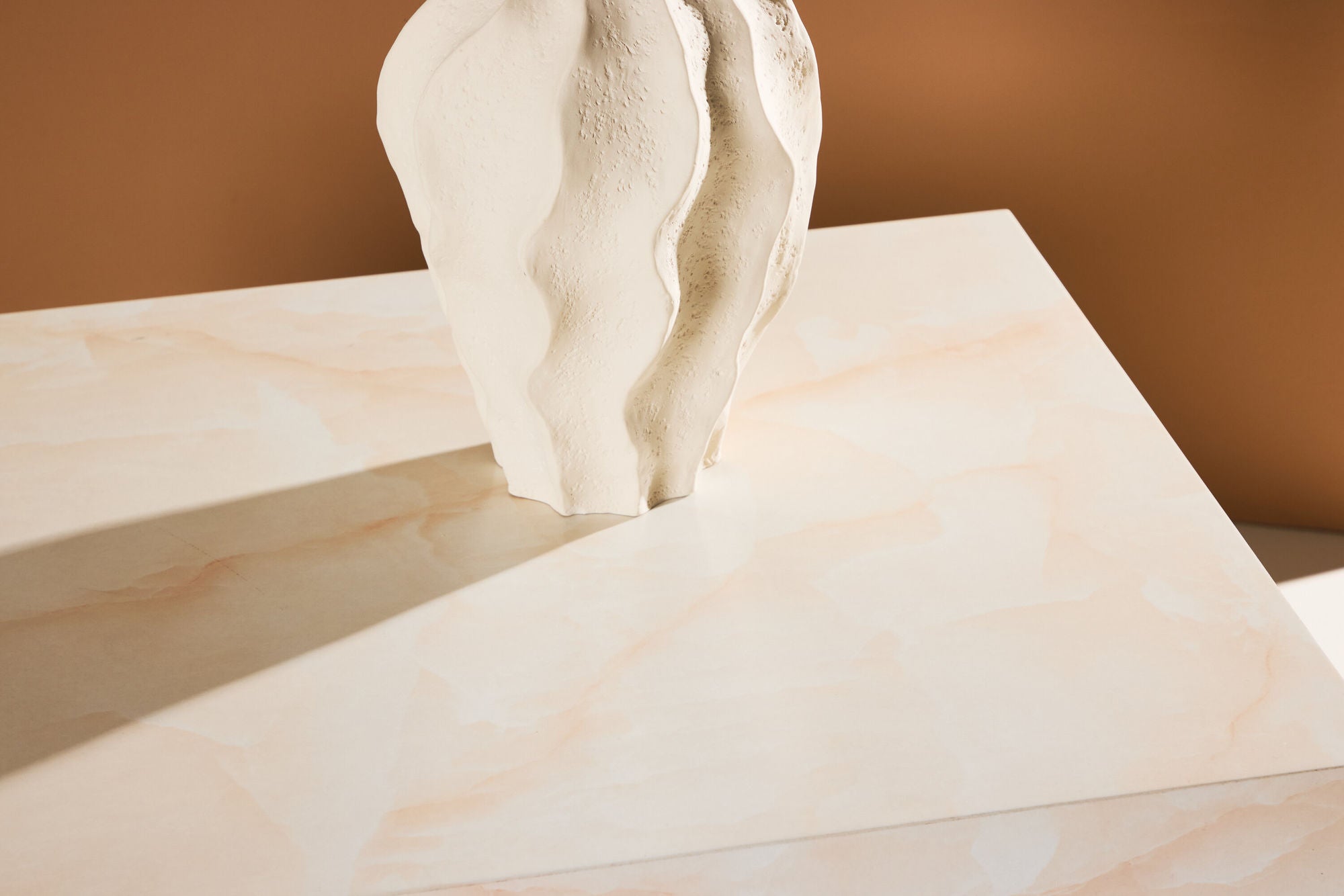 Couchtisch York 80*60cm in Marmoroptik - Hellgelb-Couchtisch-Venture Home-le canapé