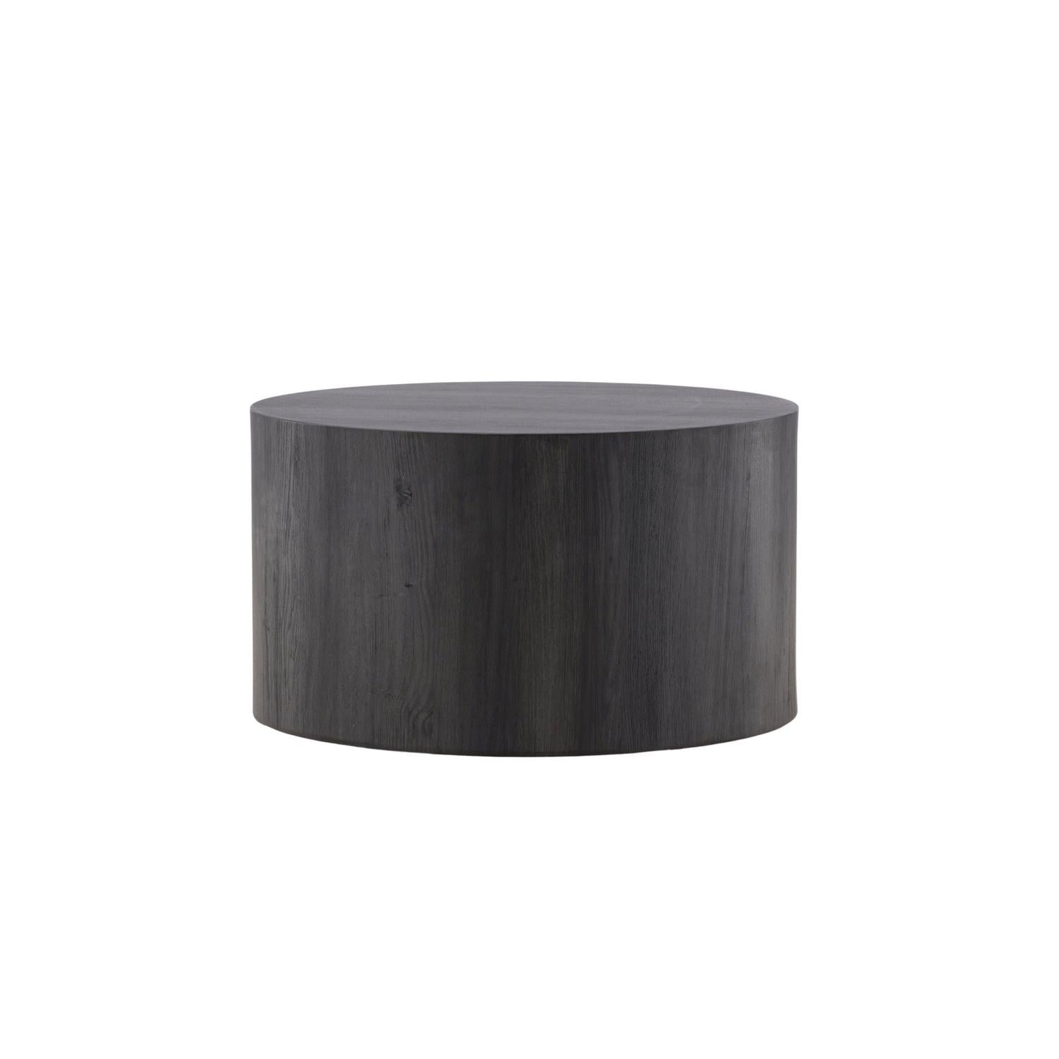 Couchtisch York Ø80cm - Schwarz-Couchtische-Venture Home-le canapé