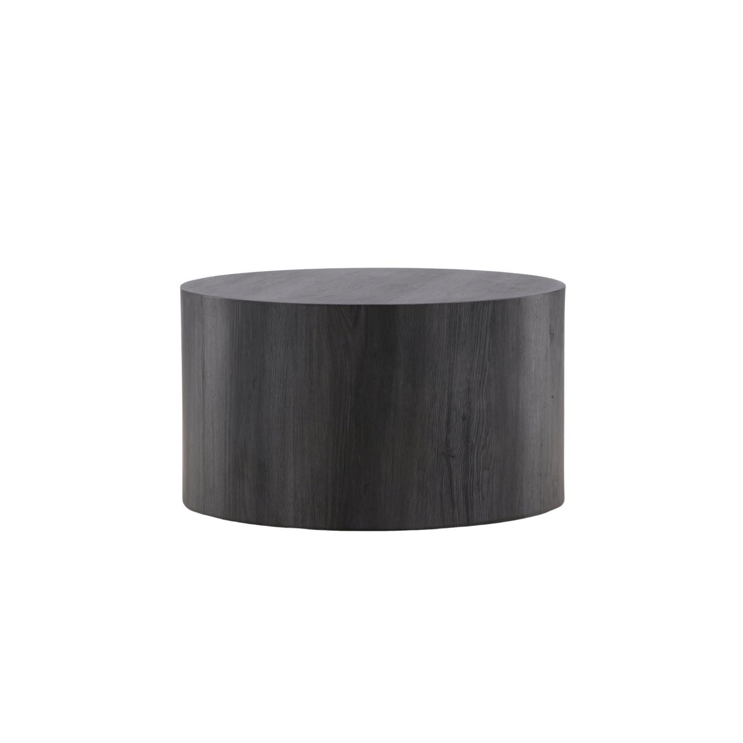 Couchtisch York Ø80cm - Schwarz-Couchtische-Venture Home-le canapé