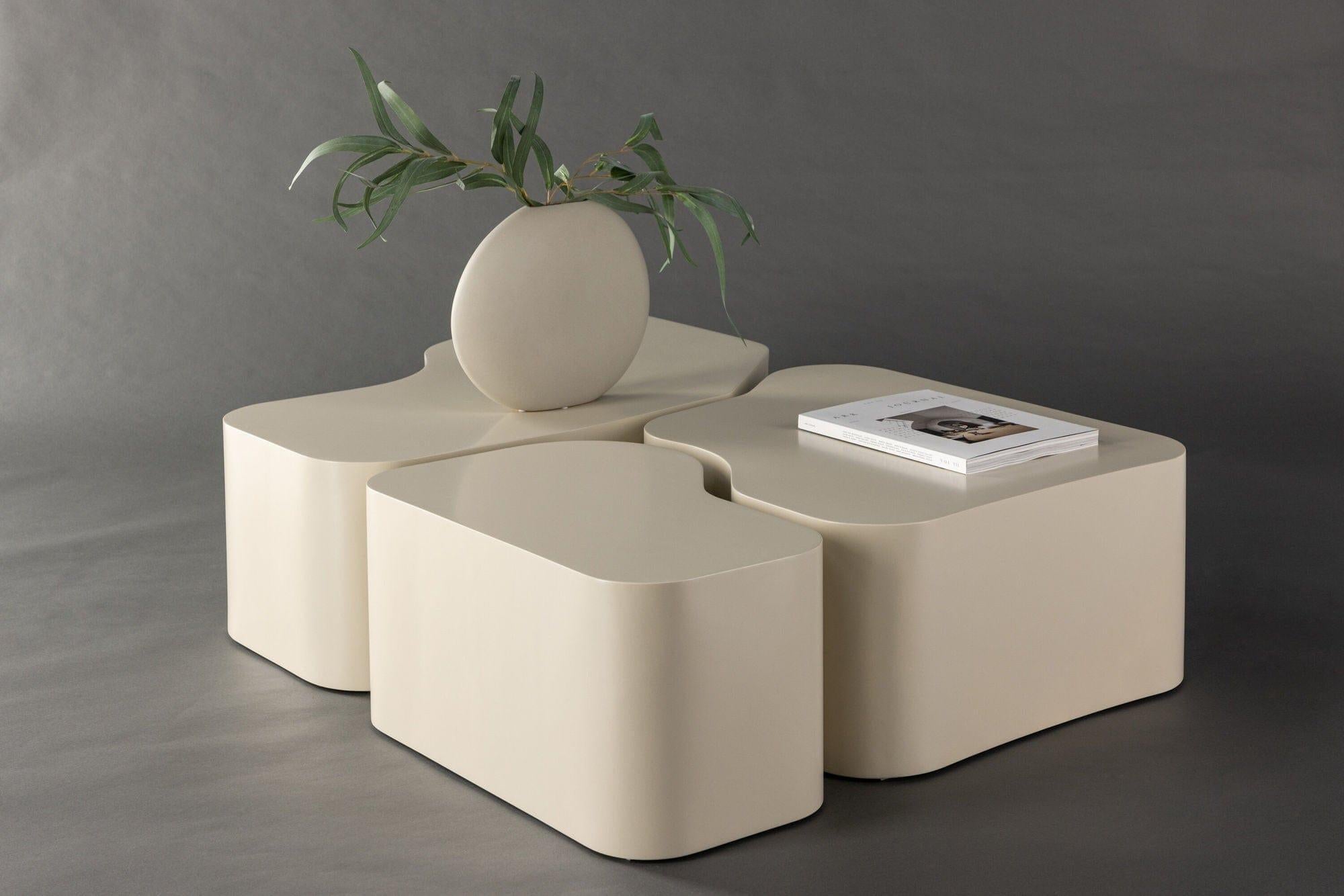 Couchtische Nordland 3er-Set - Beige-Couchtisch-Venture Home-le canapé