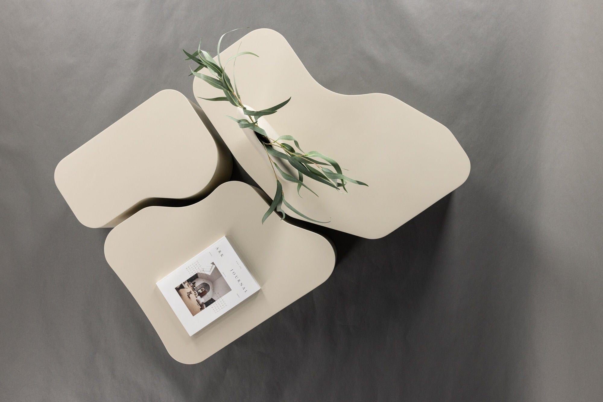 Couchtische Nordland 3er-Set - Beige-Couchtisch-Venture Home-le canapé