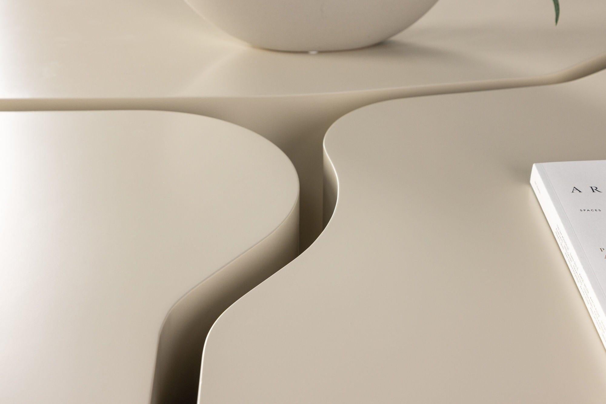 Couchtische Nordland 3er-Set - Beige-Couchtisch-Venture Home-le canapé