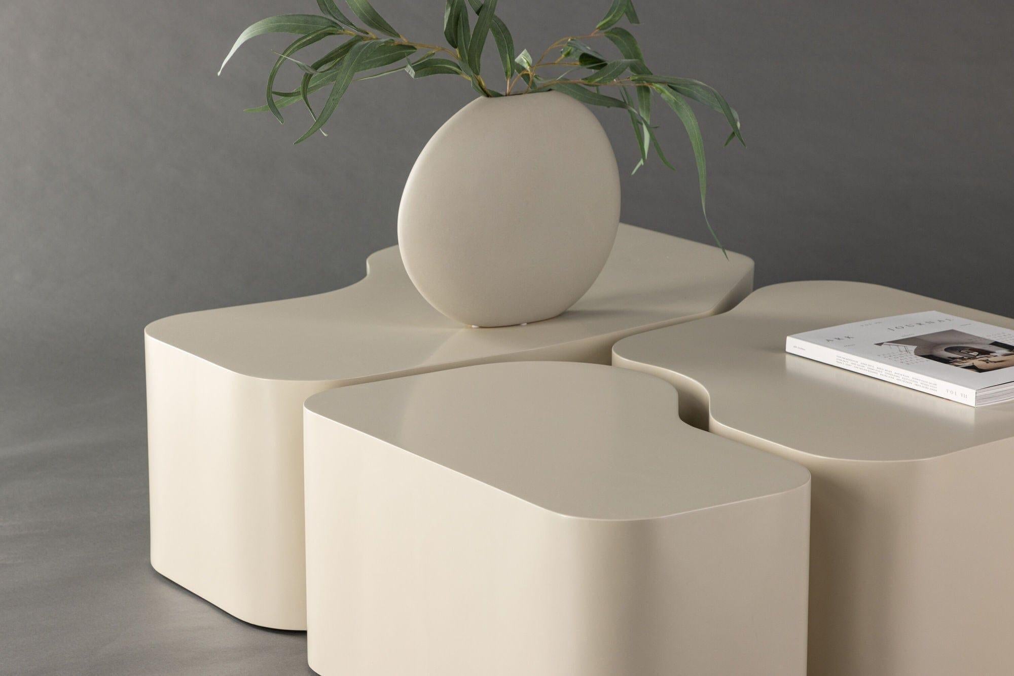Couchtische Nordland 3er-Set - Beige-Couchtische-Venture Home-le canapé