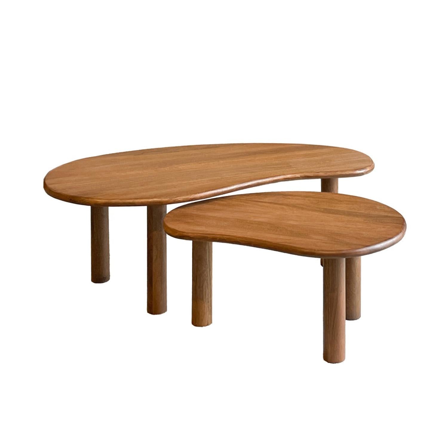 Couchtische Nubi, 2er-Set - Braun-Couchtisch-Livingfurn-le canapé