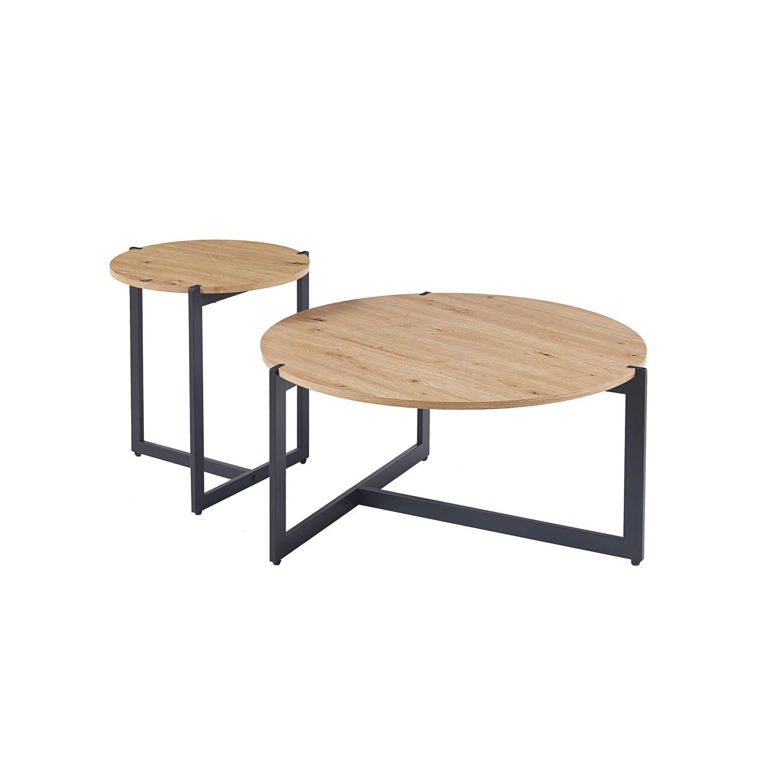 Couchtische Pola, 2er-Set - Hellbraun-Couchtisch-Rousseau-le canapé