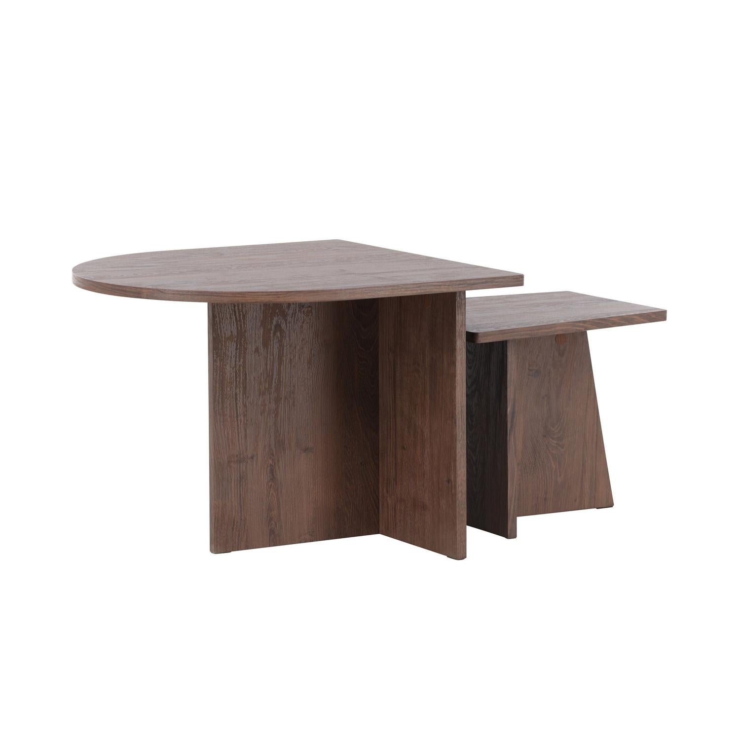 Couchtische Sala, 2er-Set - Mokka-Couchtische-Venture Home-le canapé