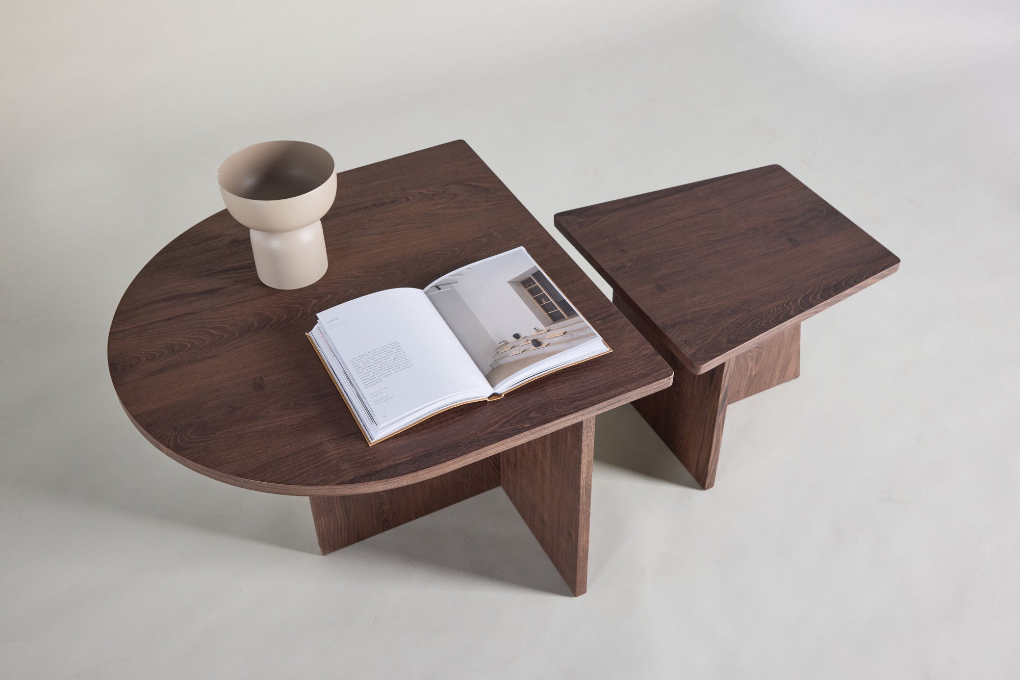 Couchtische Sala, 2er-Set - Mokka-Couchtische-Venture Home-le canapé