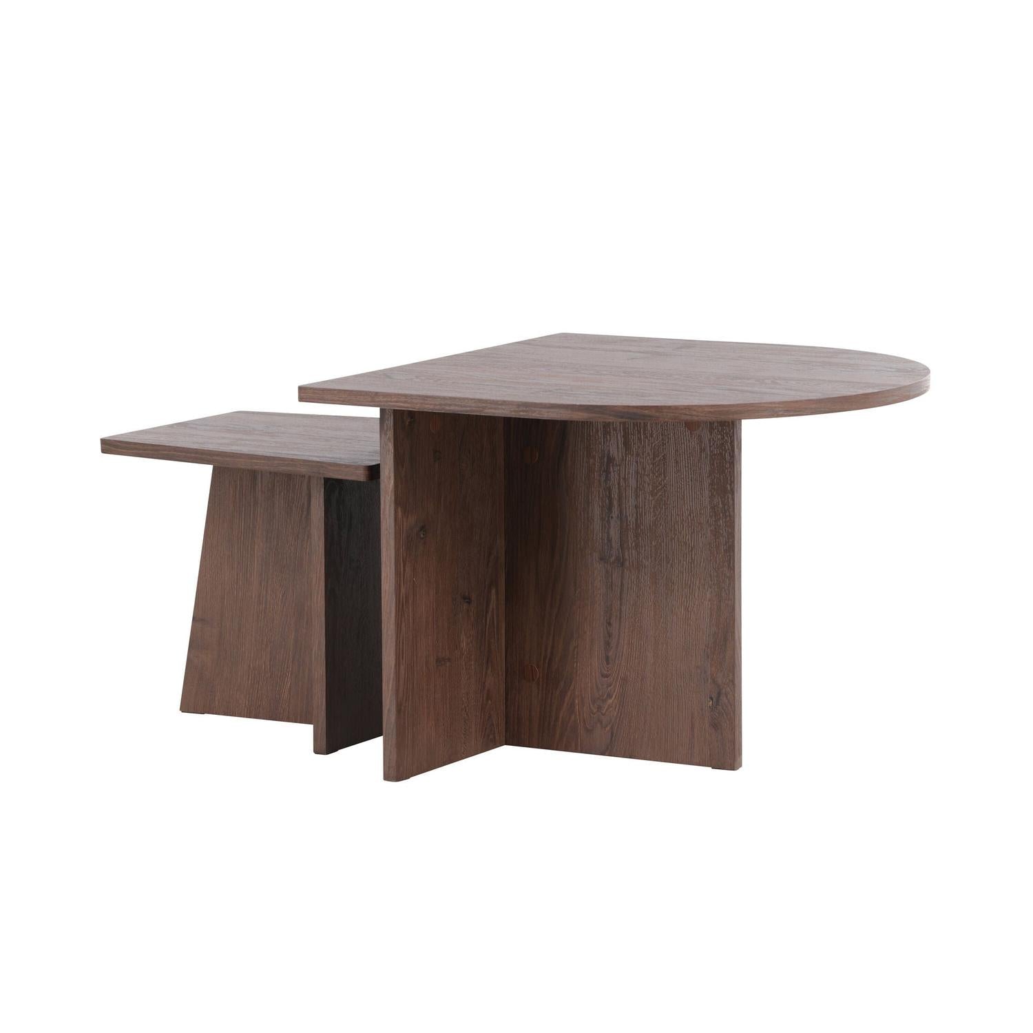 Couchtische Sala, 2er-Set - Mokka-Couchtische-Venture Home-le canapé