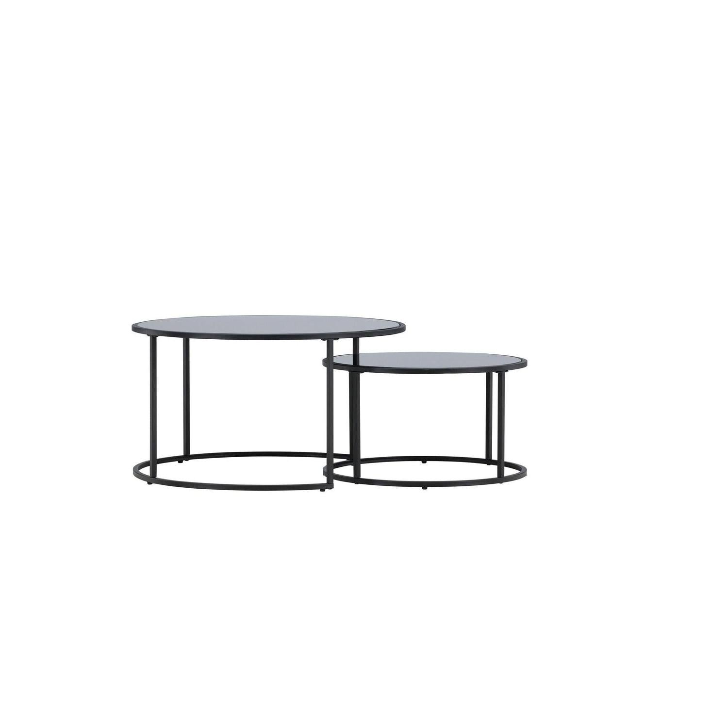 Couchtische Twin, 2er-Set - Schwarz-Couchtische-Venture Home-le canapé