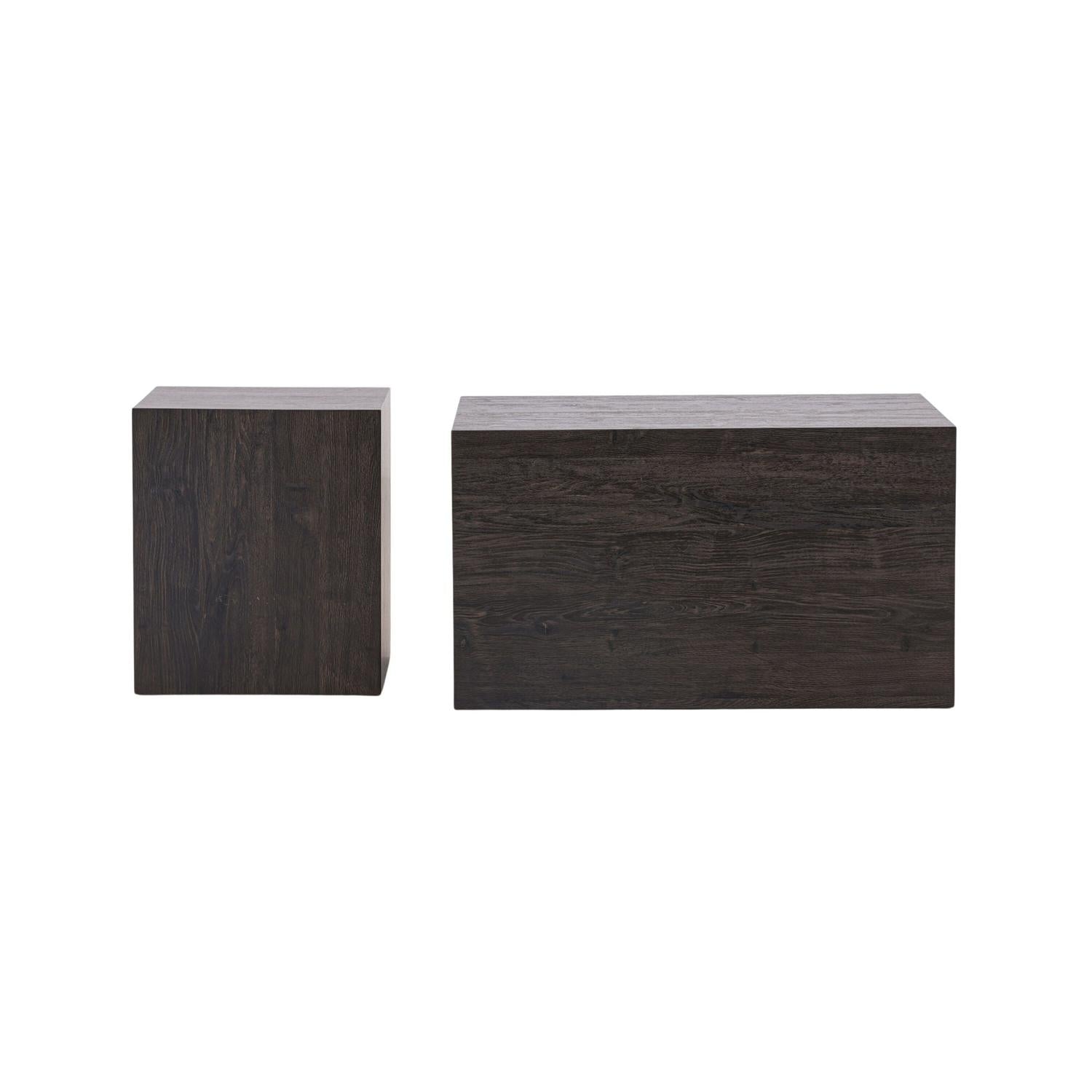 Couchtische York, 2er-Set - Dunkelbraun-Couchtisch-Venture Home-le canapé