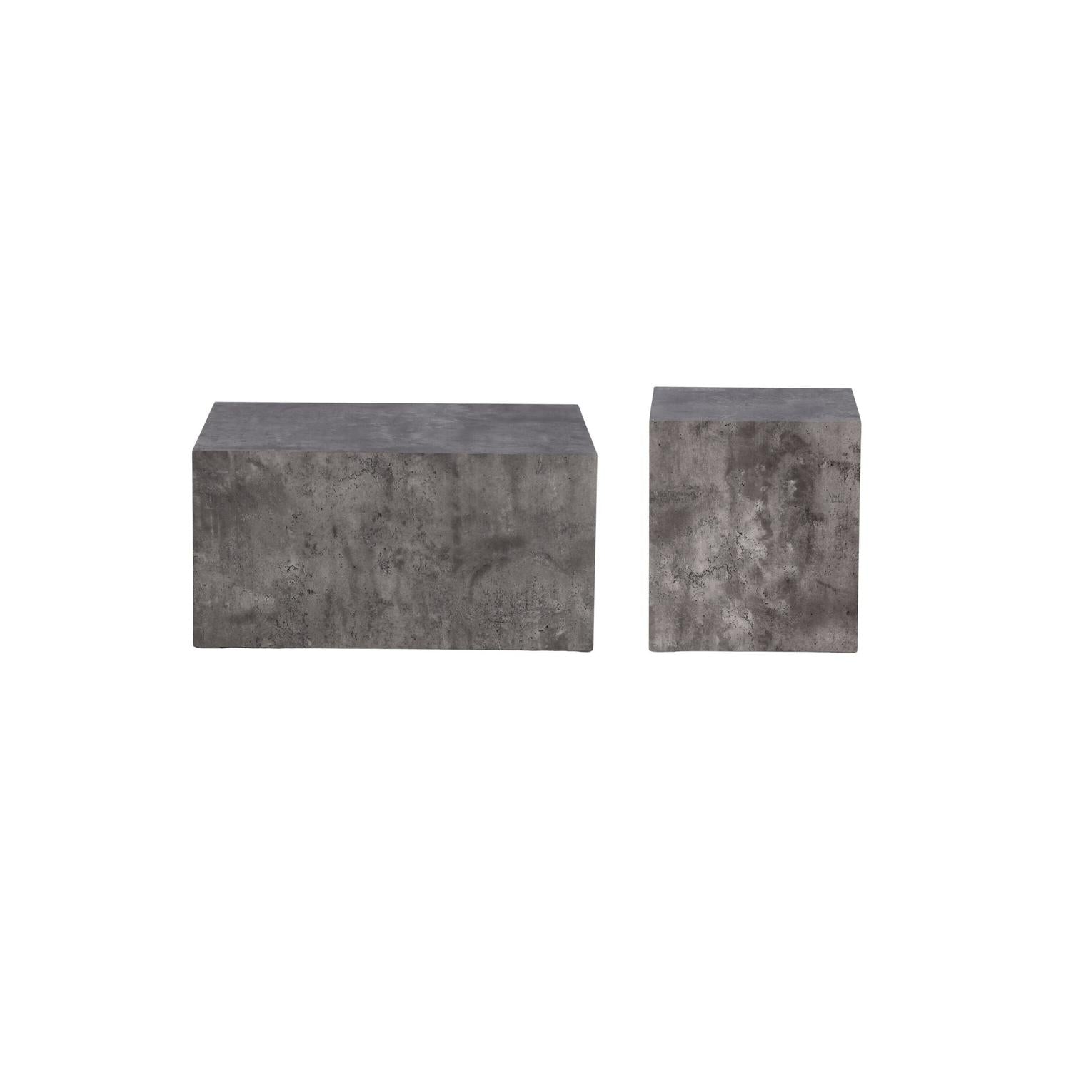 Couchtische York, 2er-Set - Grau-Couchtisch-Venture Home-le canapé