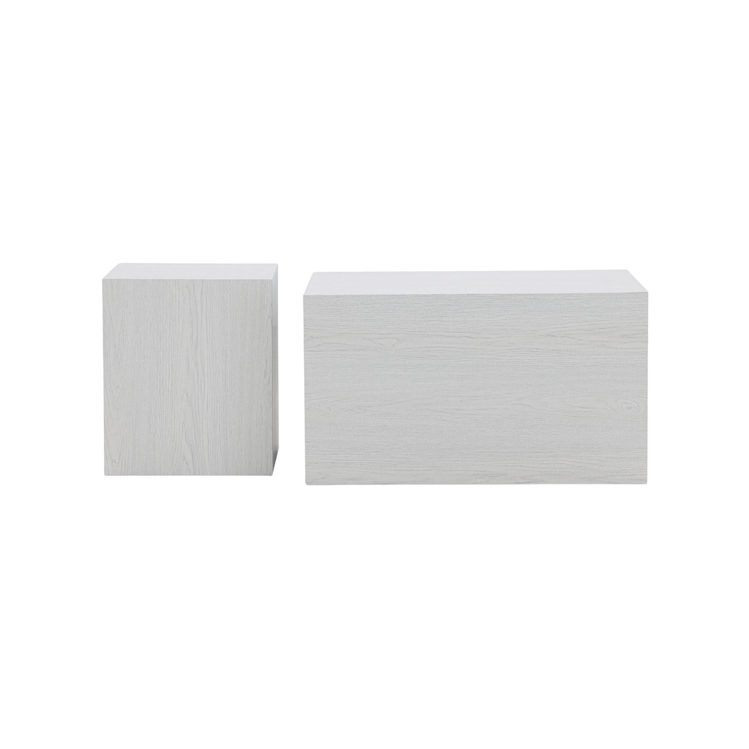 Couchtische York, 2er-Set - Weiß-Couchtisch-Venture Home-le canapé