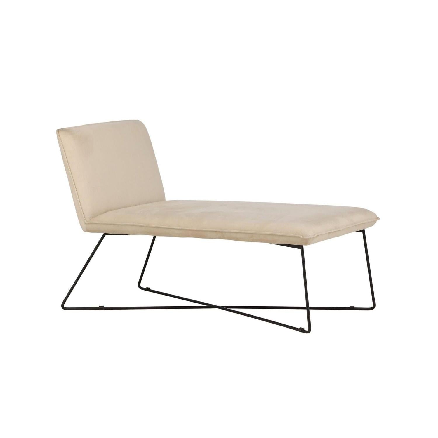 Daybed X-lounge aus Samt - Beige-Daybed-Venture Home-le canapé