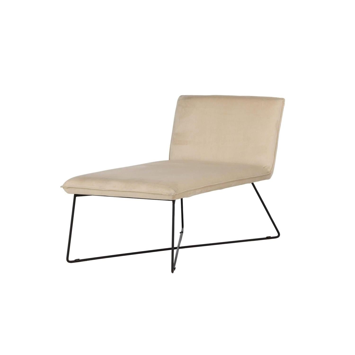 Daybed X-lounge aus Samt - Beige-Daybed-Venture Home-le canapé