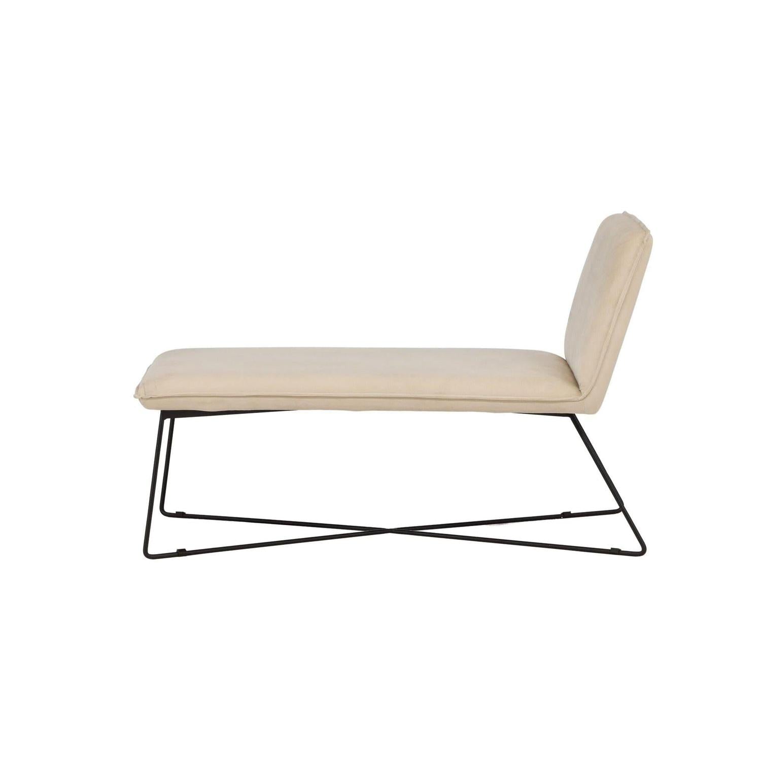 Daybed X-lounge aus Samt - Beige-Daybed-Venture Home-le canapé