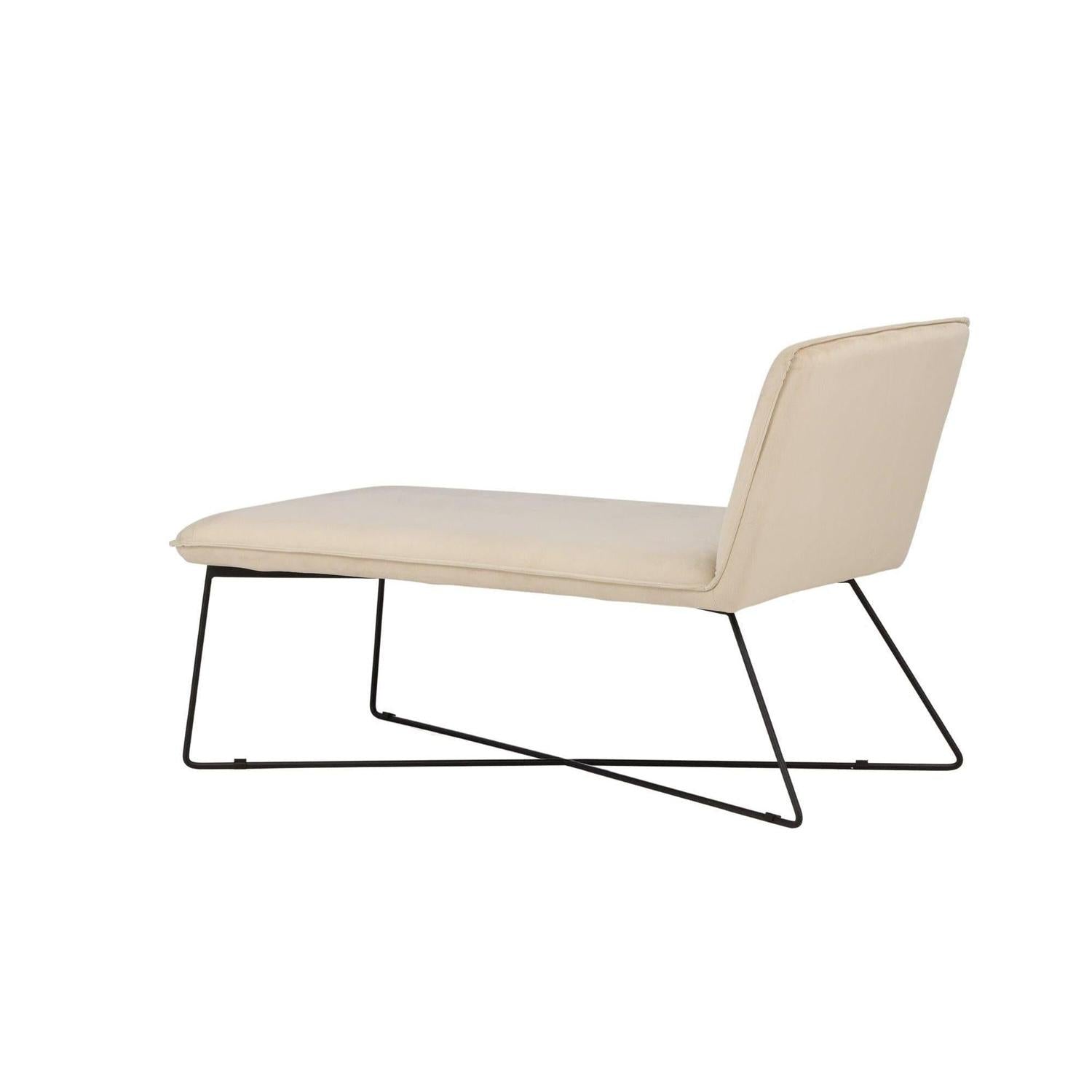 Daybed X-lounge aus Samt - Beige-Daybed-Venture Home-le canapé