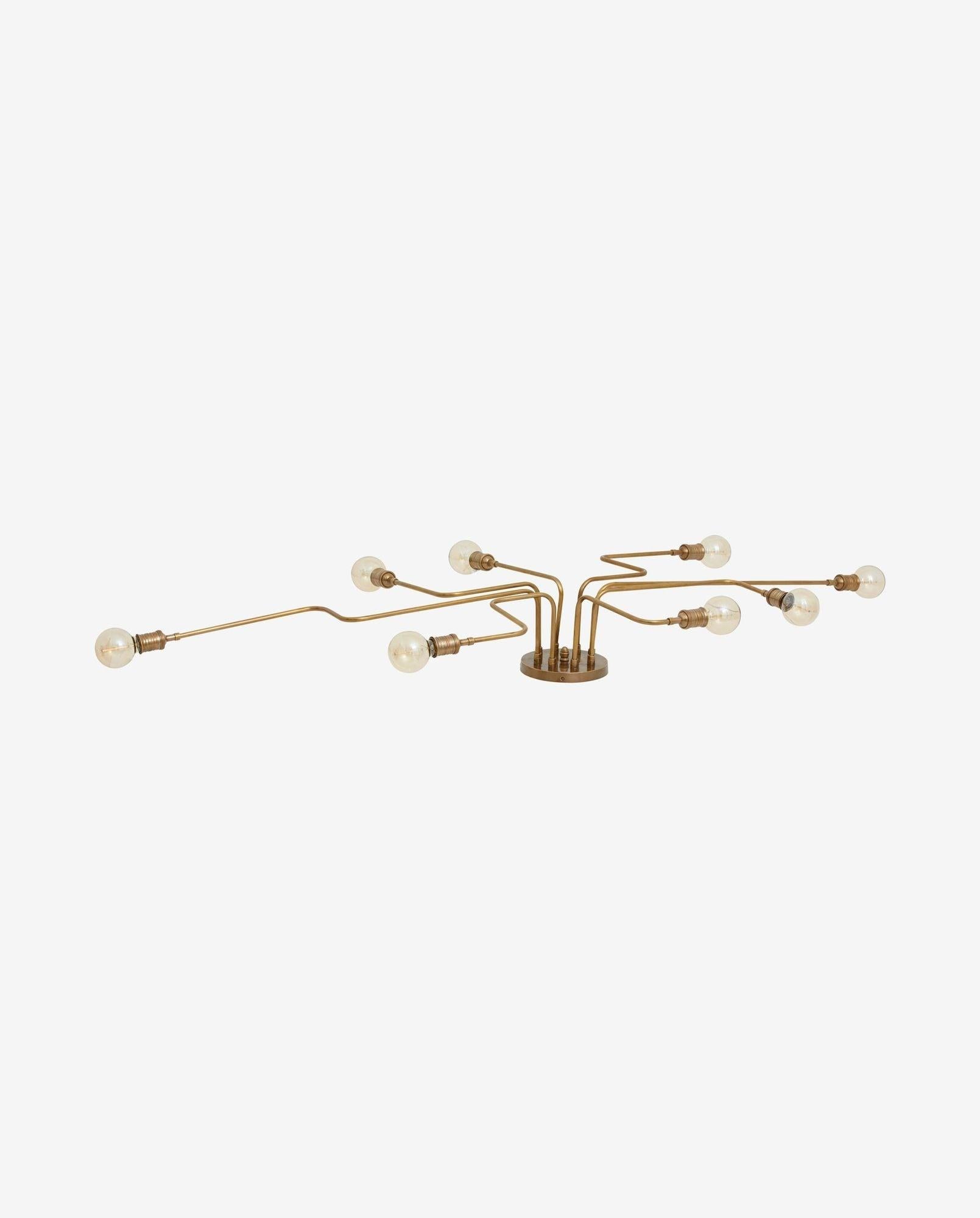 Deckenleuchte DEVI mit 8 Leuchten – Gold-Deckenleuchten-Nordal A/S-le canapé