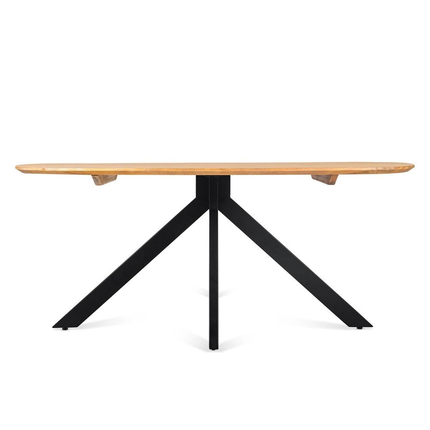 Esstisch Runa Oval 220 cm - Natur-Esstisch Oval-le canapé