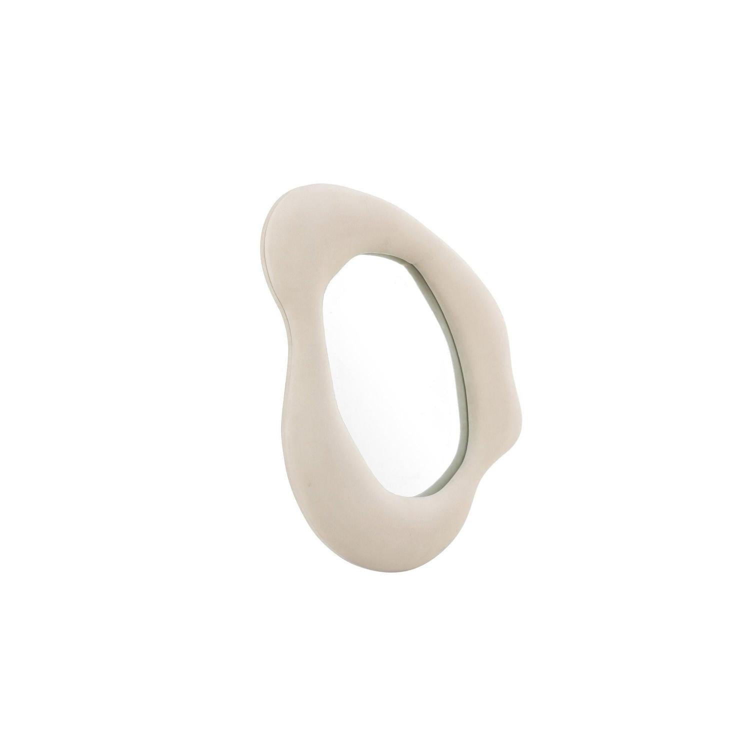 Dekospiegel Louisville 49*70cm aus Samt - Beige-Dekospiegel-Venture Home-le canapé