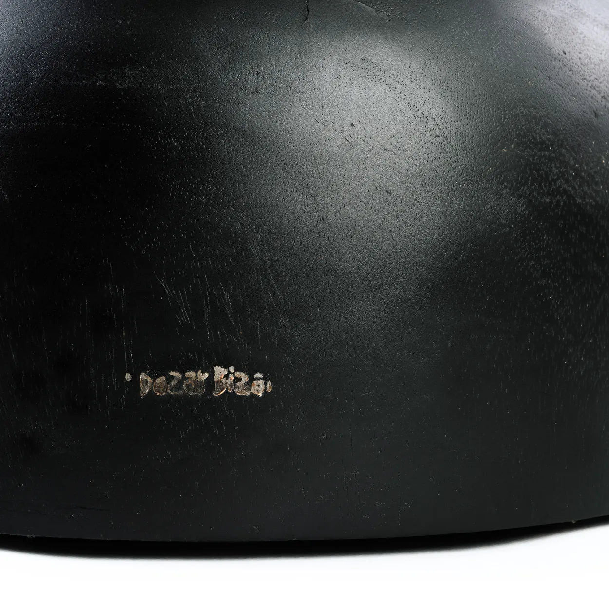 Der Karbun Hocker - Schwarz NaturHocker