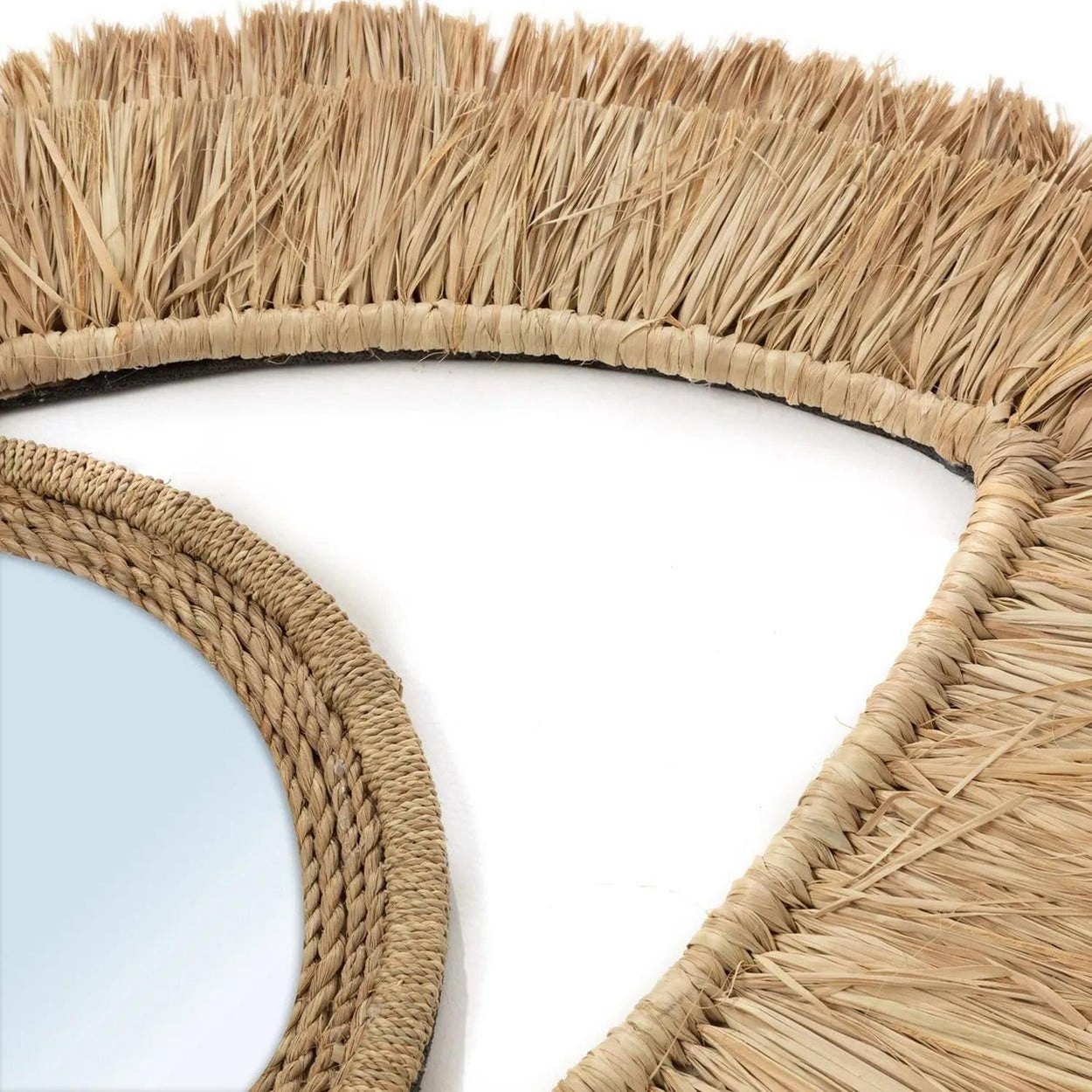 Der Raffia Eye Spiegel - Natur - MDekospiegel