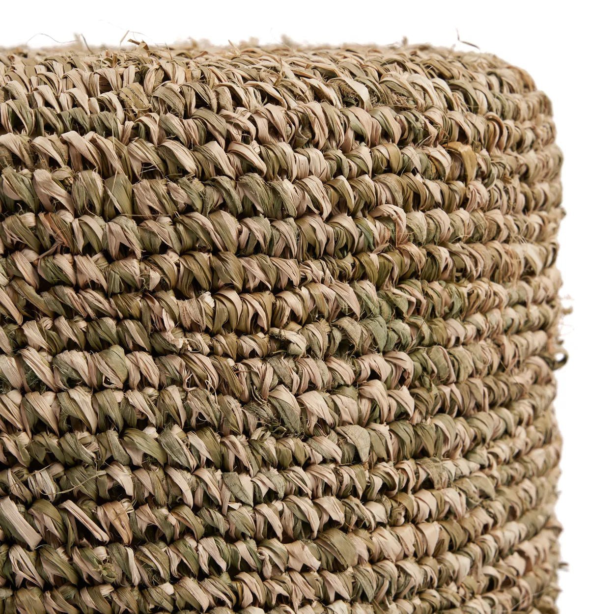 Der Raffia Tressed Hocker - Jungle GrünHocker