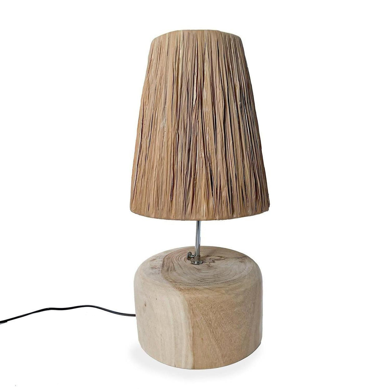 Die Grass Teak Wood Tischlampe - NaturTischlampe