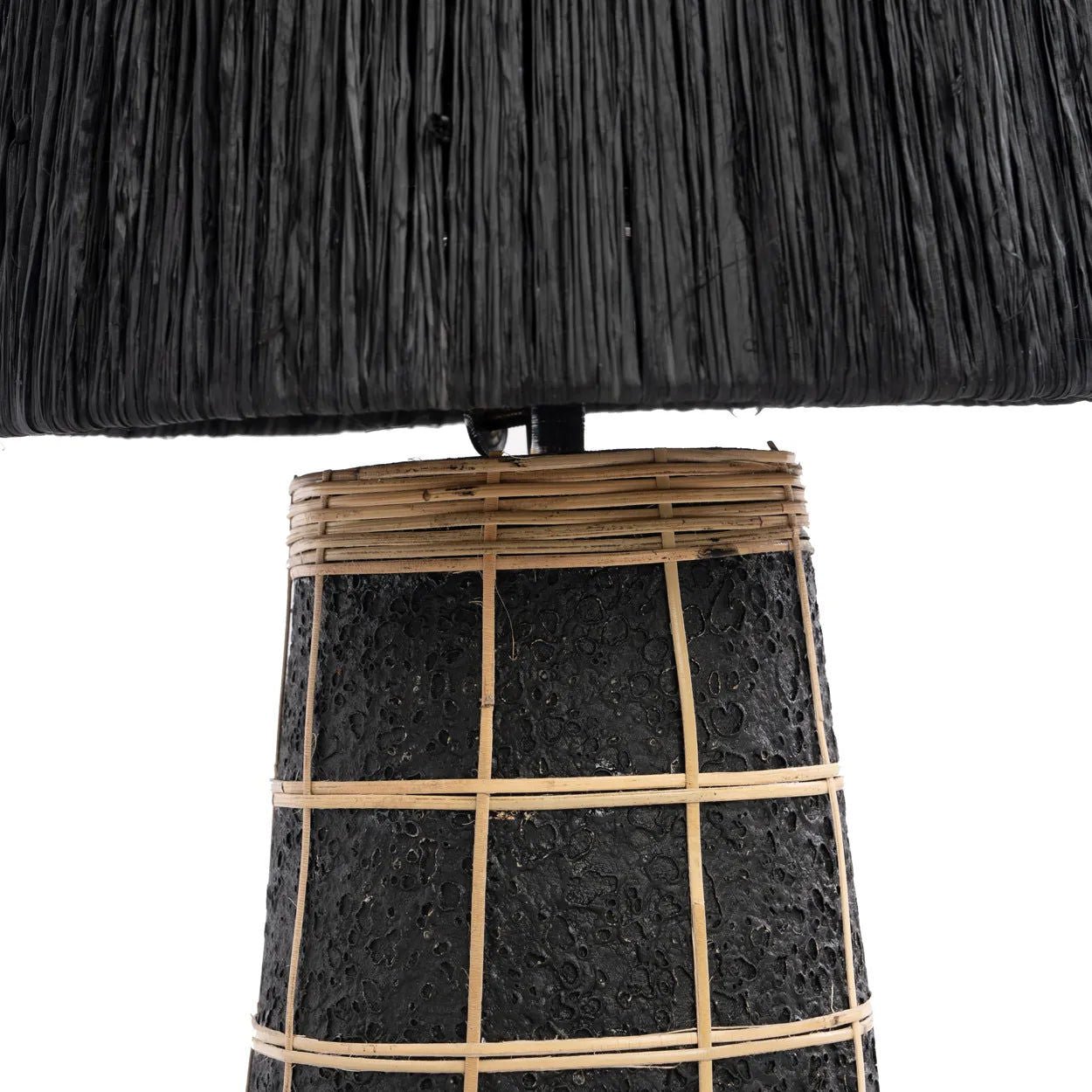 Die Naxos Tischleuchte - Schwarz NaturTischlampe