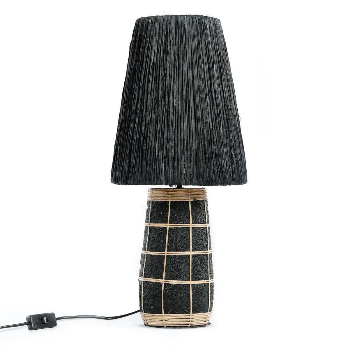 Die Naxos Tischleuchte - Schwarz NaturTischlampe