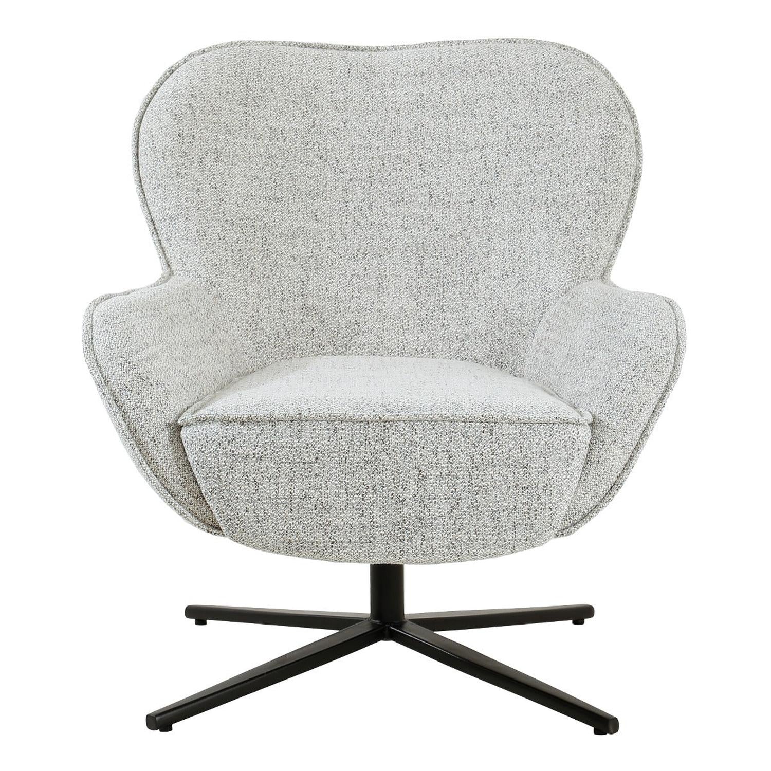 Drehsessel Sven - Hellgrau-Sessel-Livingfurn-le canapé