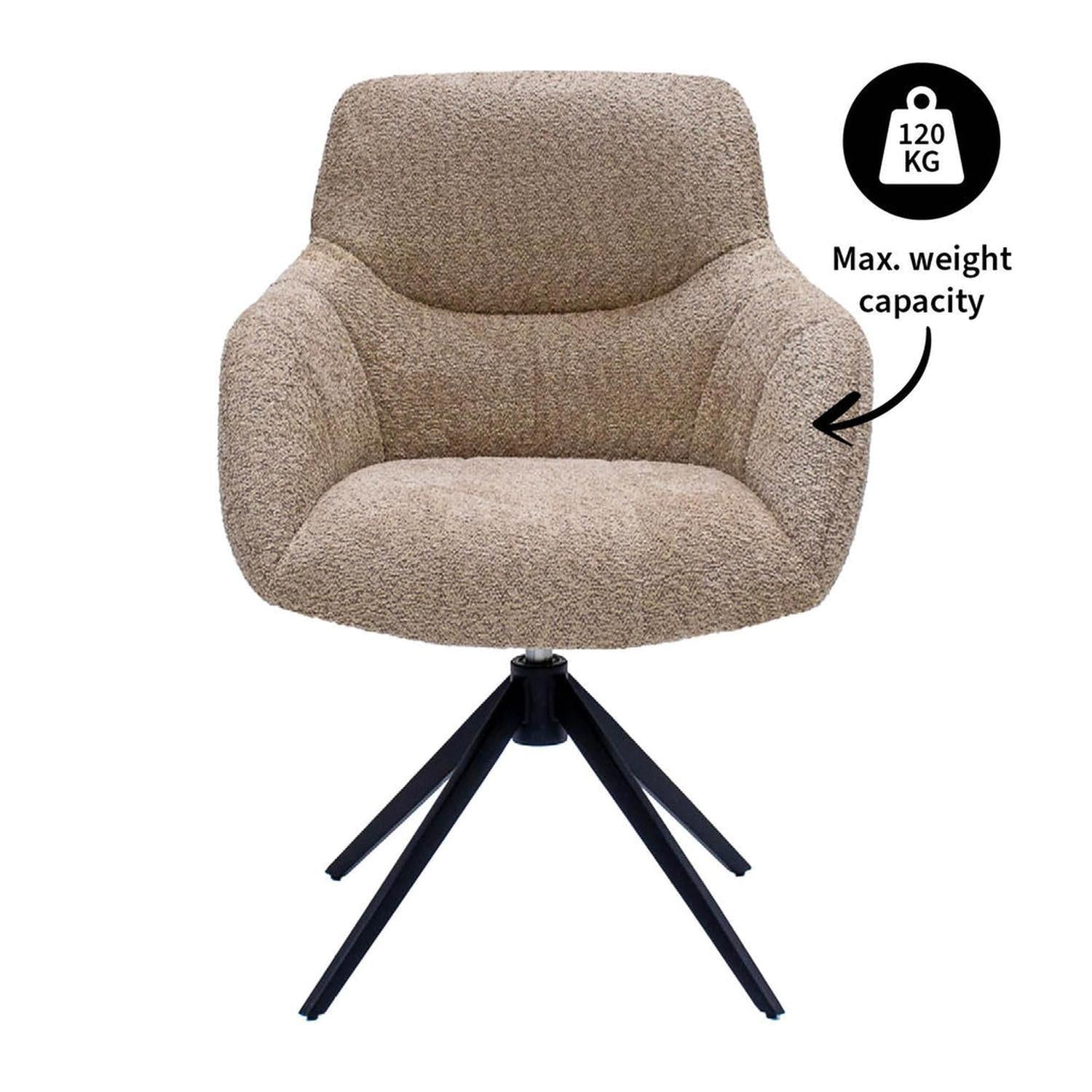 Drehstuhl Fer - Beige-Esszimmerstühle-Kick Collection-le canapé