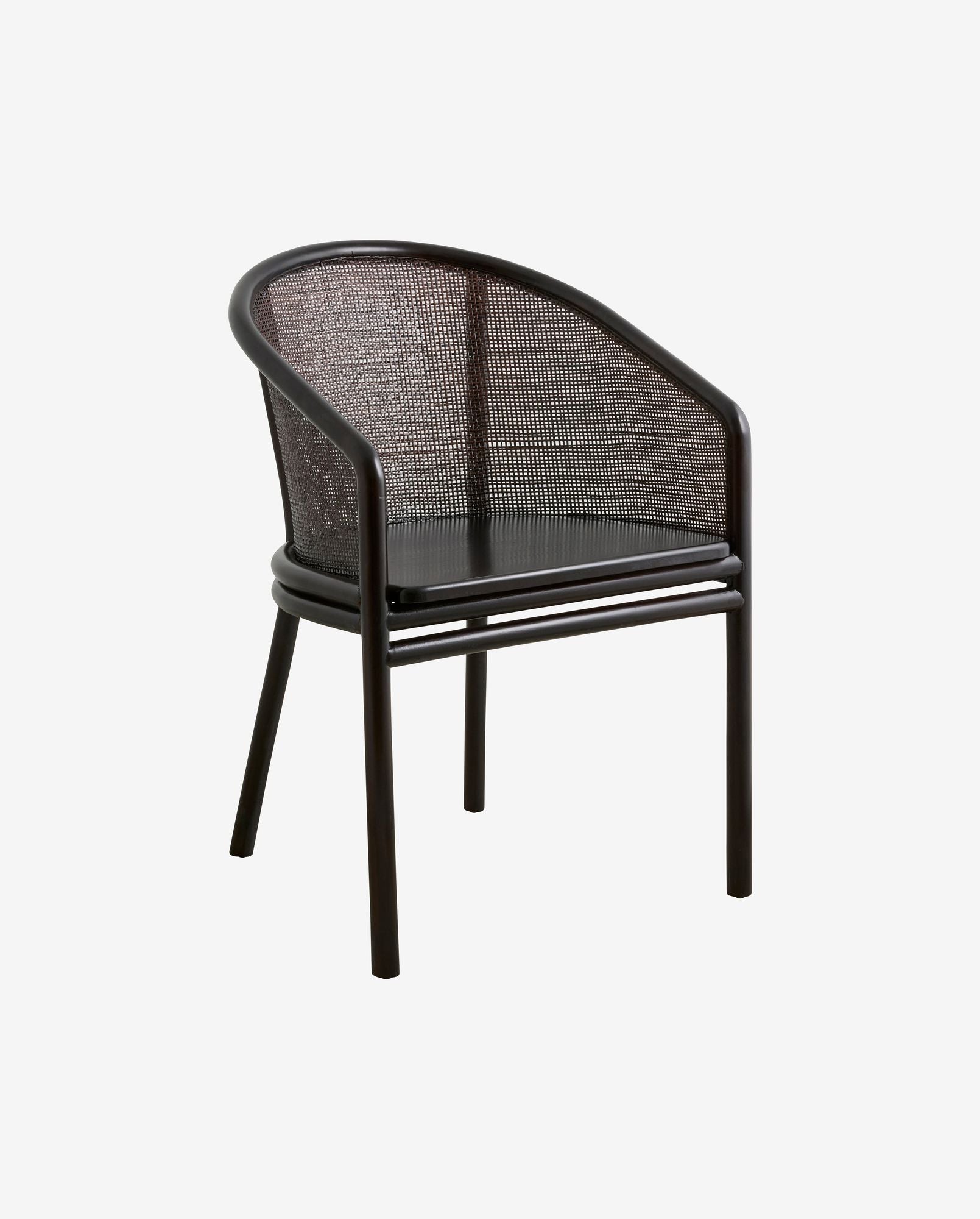 Esszimmerstuhl Mosso aus Teakholz - Schwarz