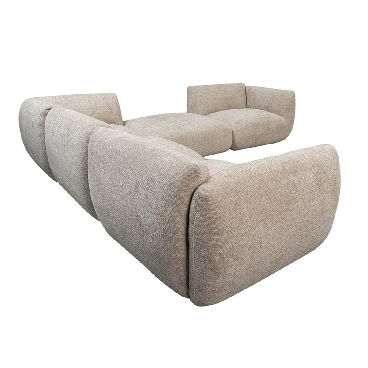 Ecksofa Amsterdam 5-Teilig - Beige-Ecksofas-Pole to Pole-le canapé