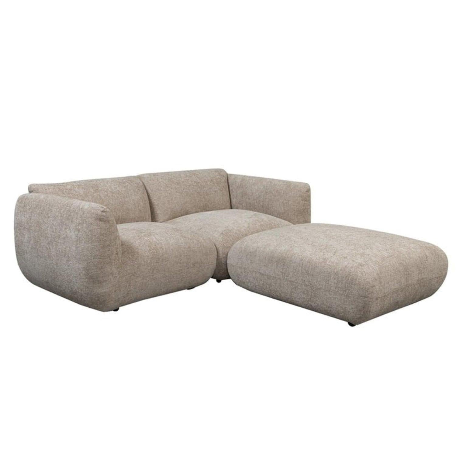 Ecksofa Amsterdam als 2,5-Sitzer - Longchair rechts - Latte-Ecksofas-Pole to Pole-le canapé
