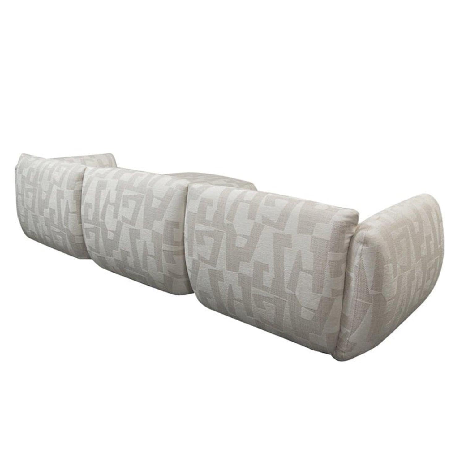 Ecksofa Amsterdam als 4-Sitzer - Longchair rechts - Cremeweiß-Ecksofas-Pole to Pole-le canapé