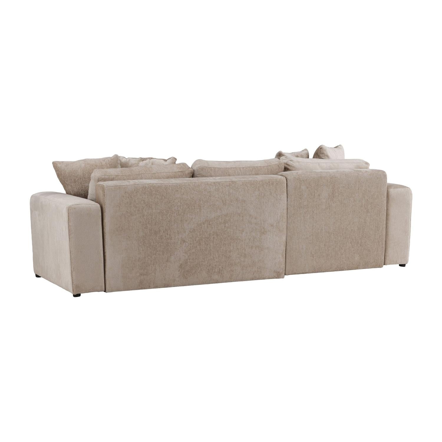 Ecksofa Bellman aus Samt - Braun-Ecksofas-Venture Home-le canapé