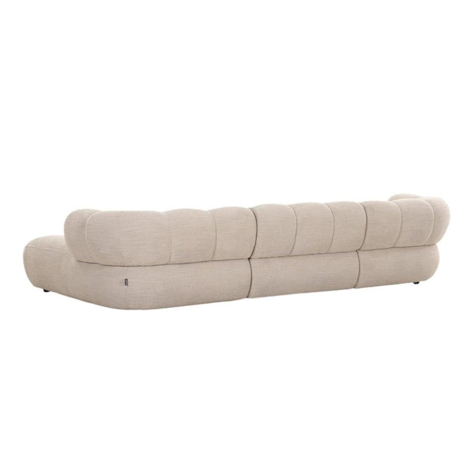 Ecksofa New York als 4-Sitzer - Longchair rechts - Beige-Ecksofas-Pole to Pole-le canapé