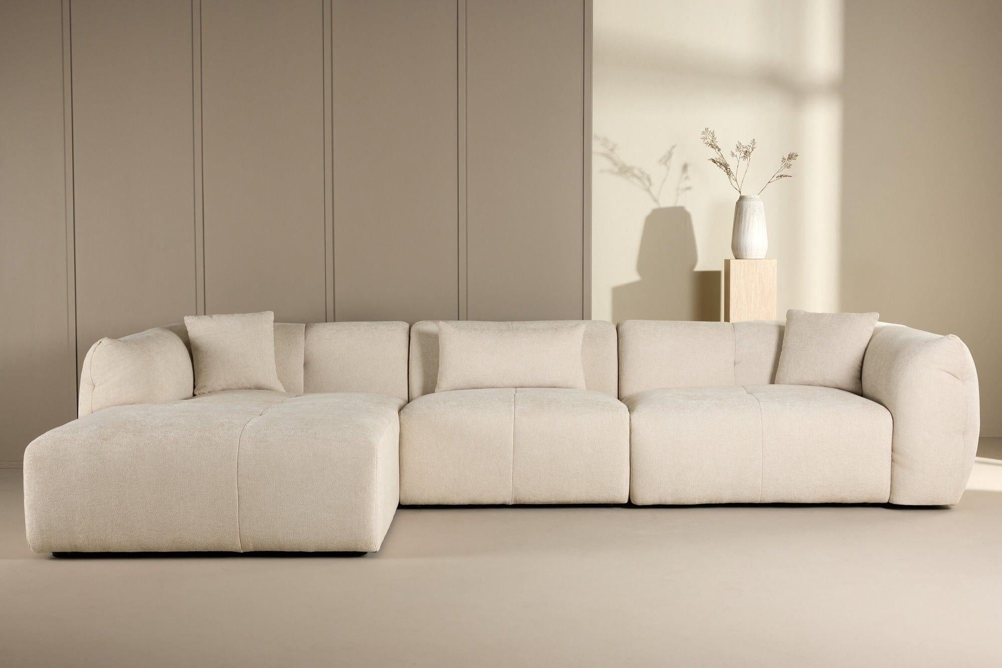 Ecksofa Positano - Longchair links - Beige-Ecksofa-Vind-le canapé