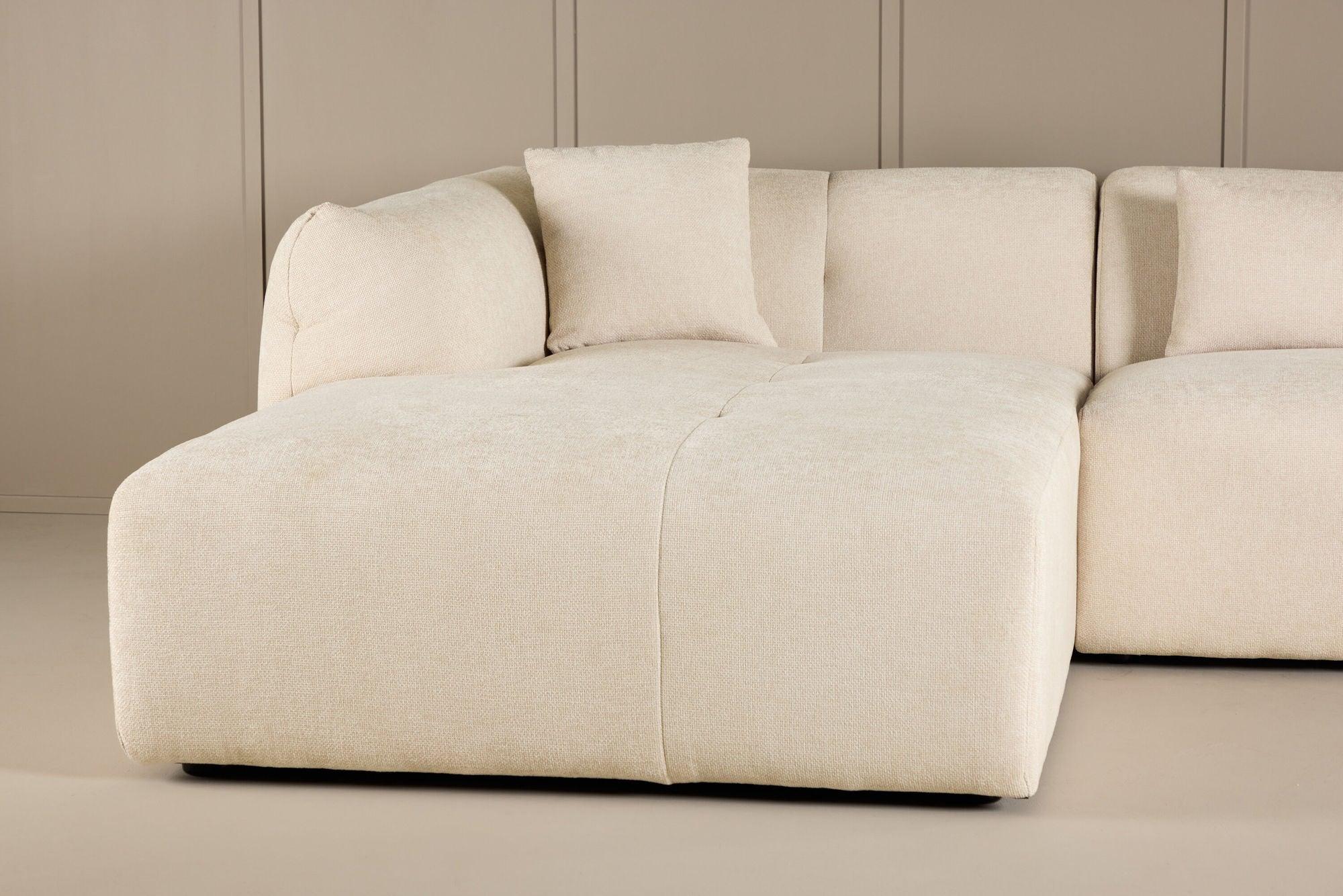 Ecksofa Positano - Longchair links - Beige-Ecksofa-Vind-le canapé