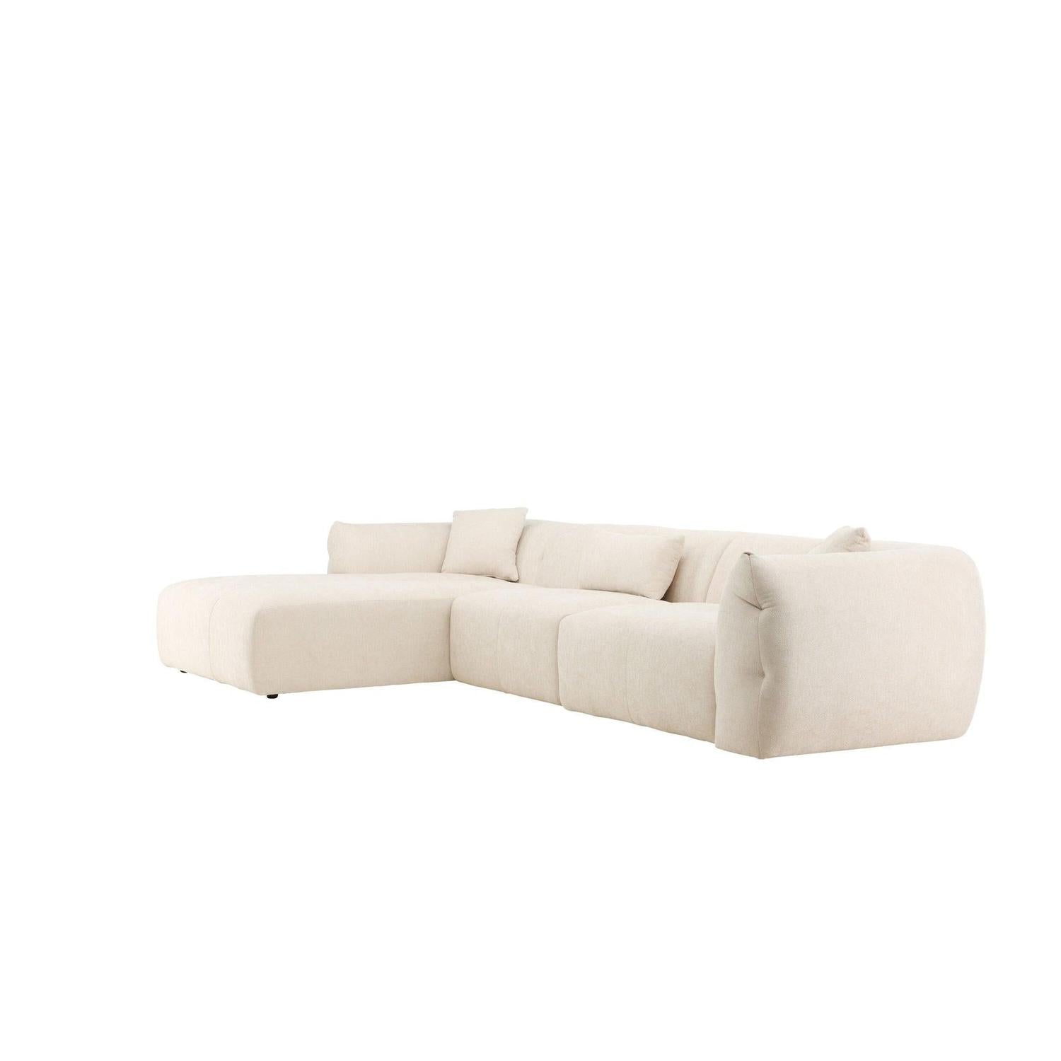 Ecksofa Positano - Longchair links - Beige-Vind-le canapé