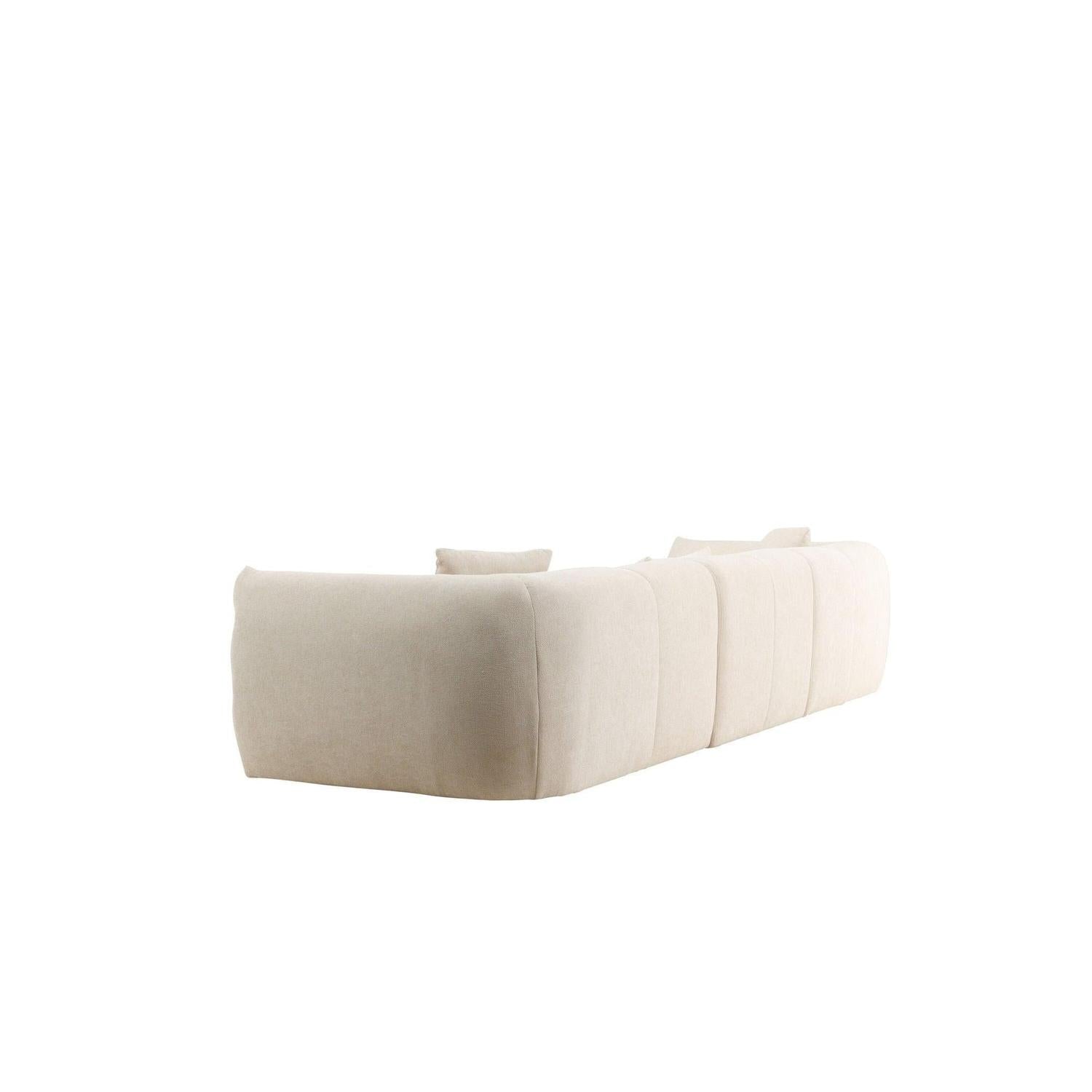 Ecksofa Positano - Longchair links - Beige-Vind-le canapé