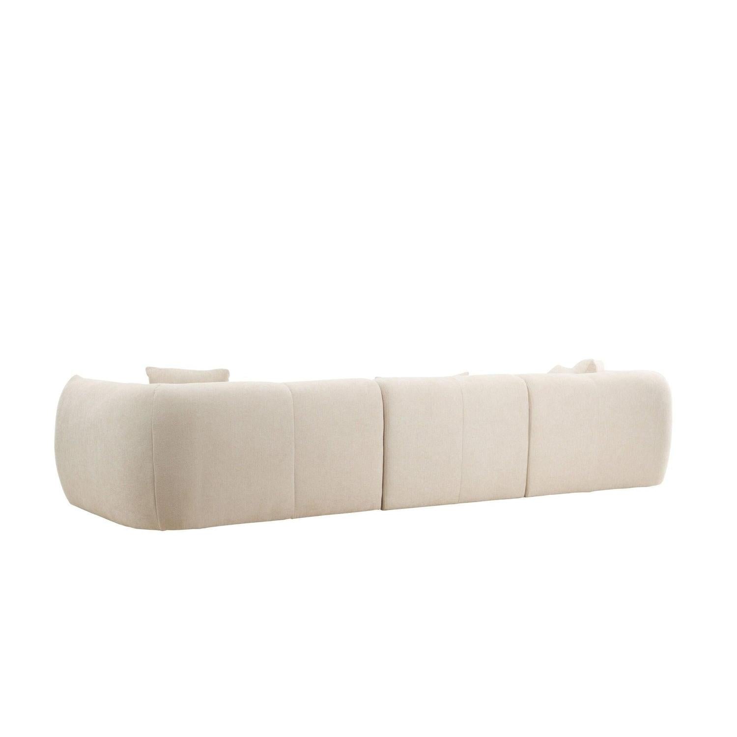 Ecksofa Positano - Longchair links - Beige-Vind-le canapé