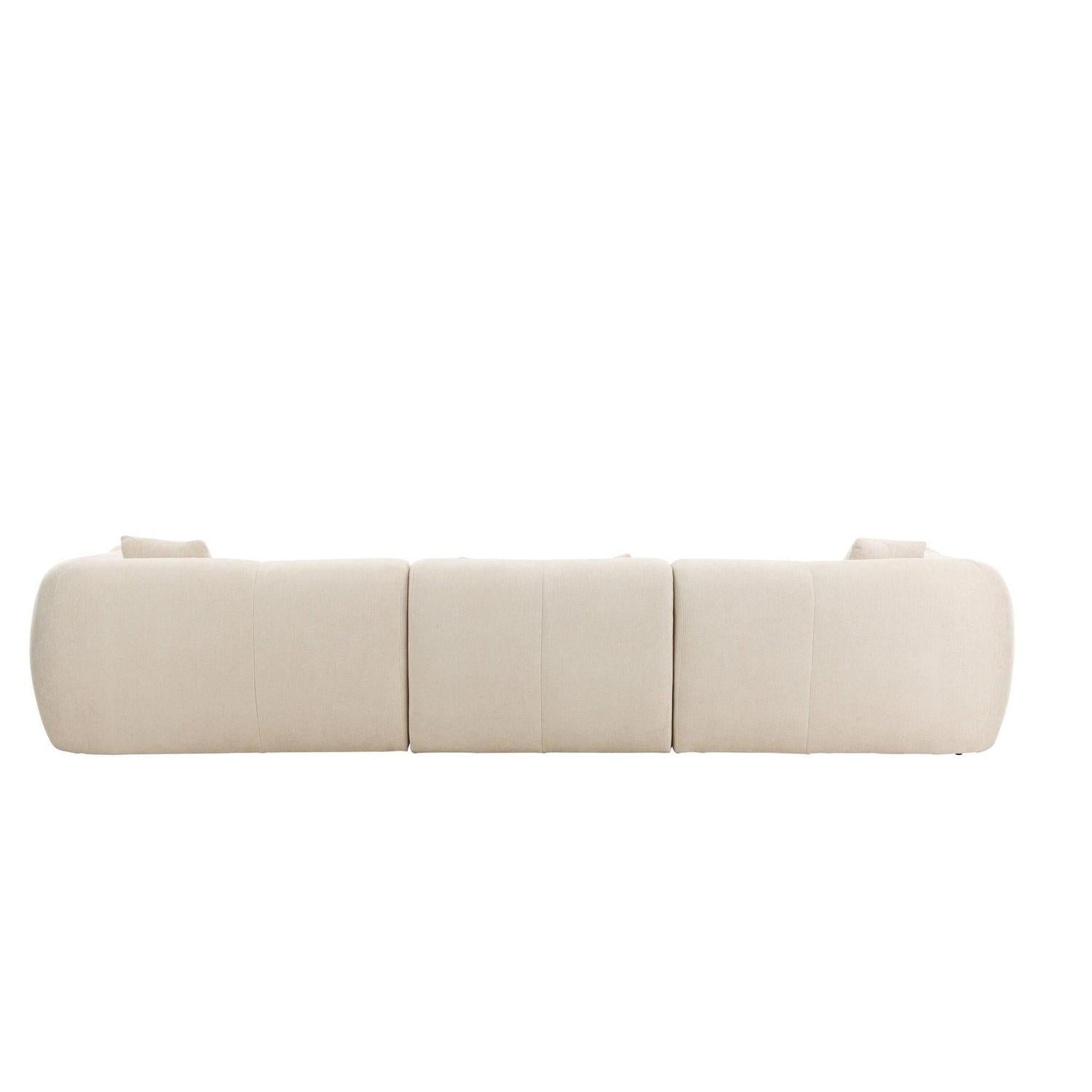 Ecksofa Positano - Longchair links - Beige-Vind-le canapé