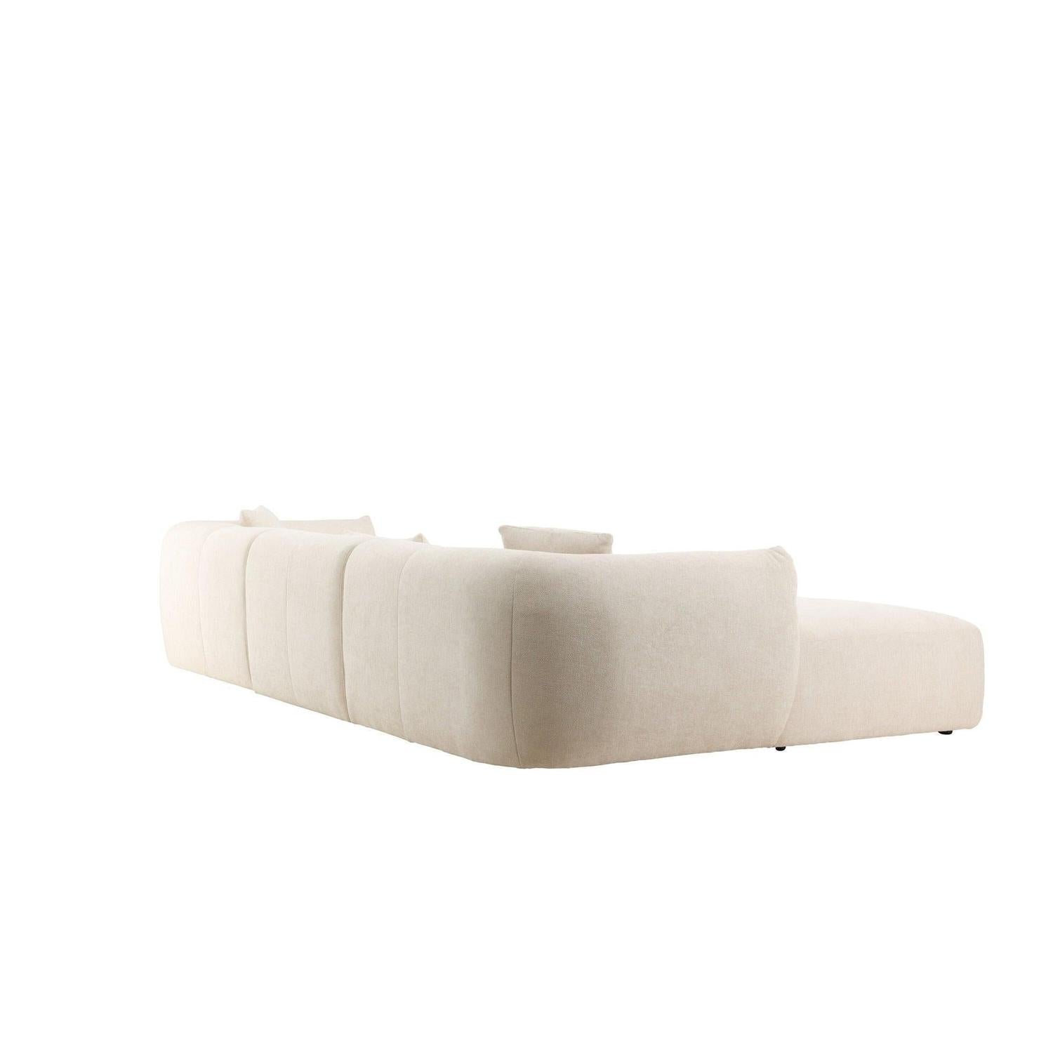 Ecksofa Positano - Longchair links - Beige-Vind-le canapé